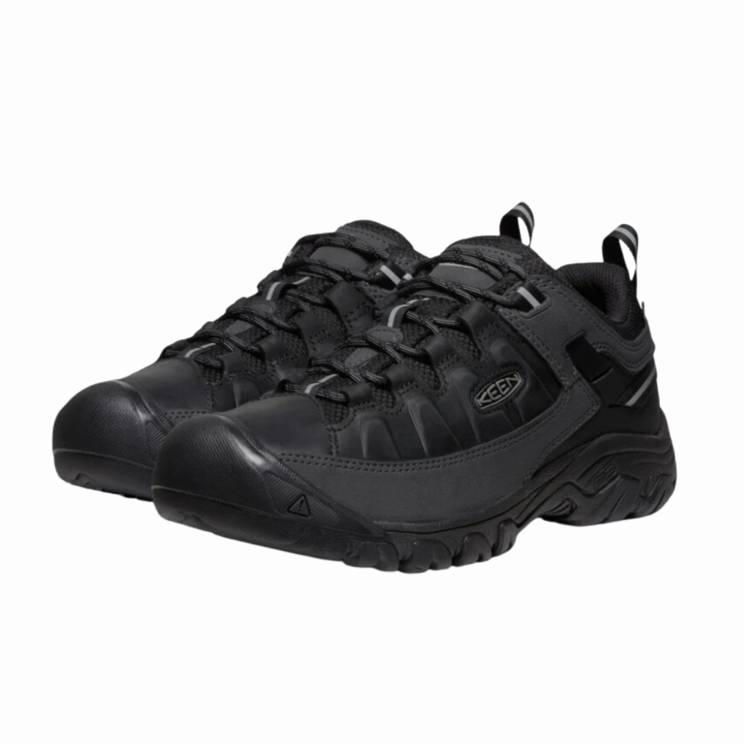 All-Terrain Stability Mountain Trail Men's Targhee III Waterproof - Triple Black (Regular Width)