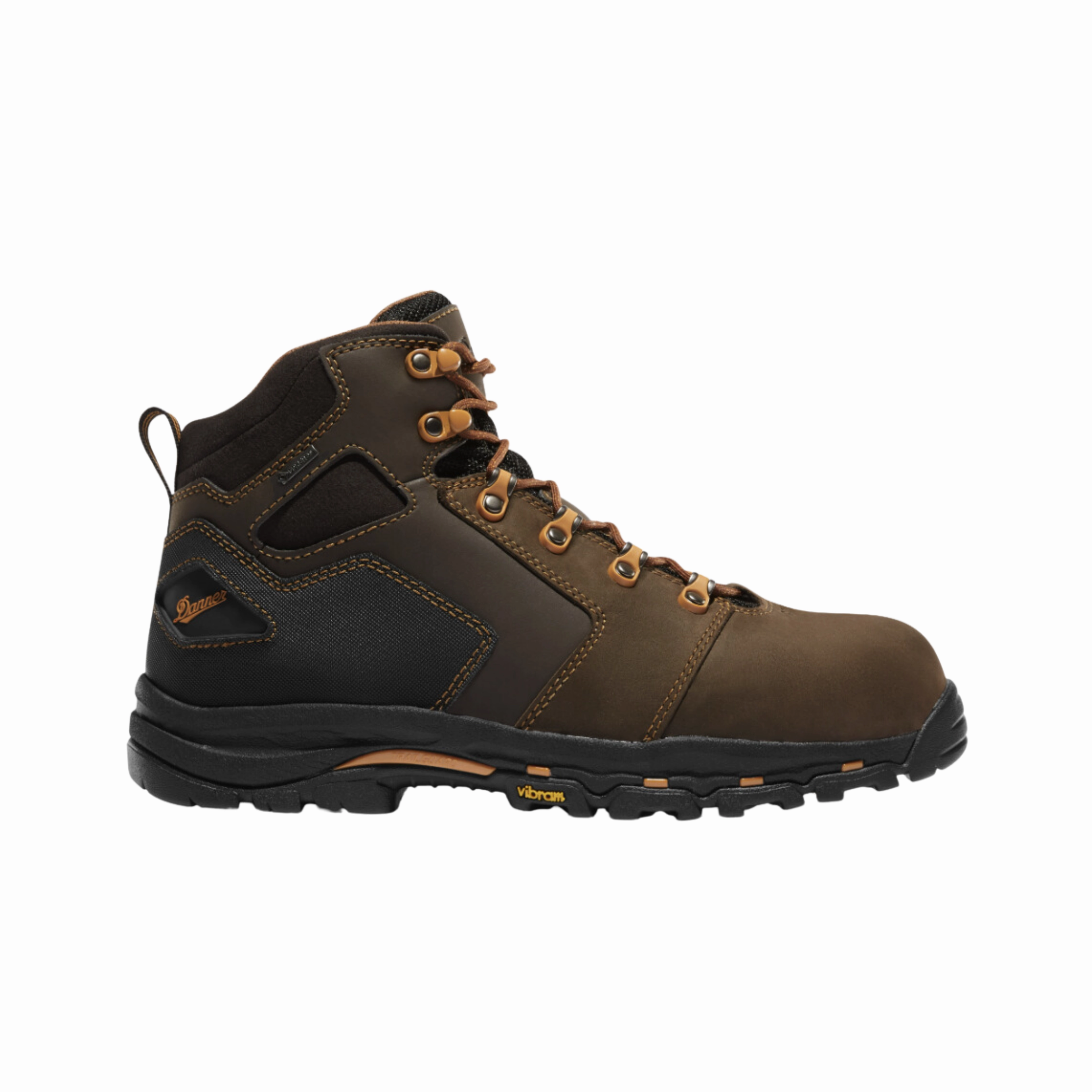 Men's Vicious 4.5-inch (Composite Toe) NMT Boot - Brown/Orange (2E Width) Premium Leather Upgrade Off Duty