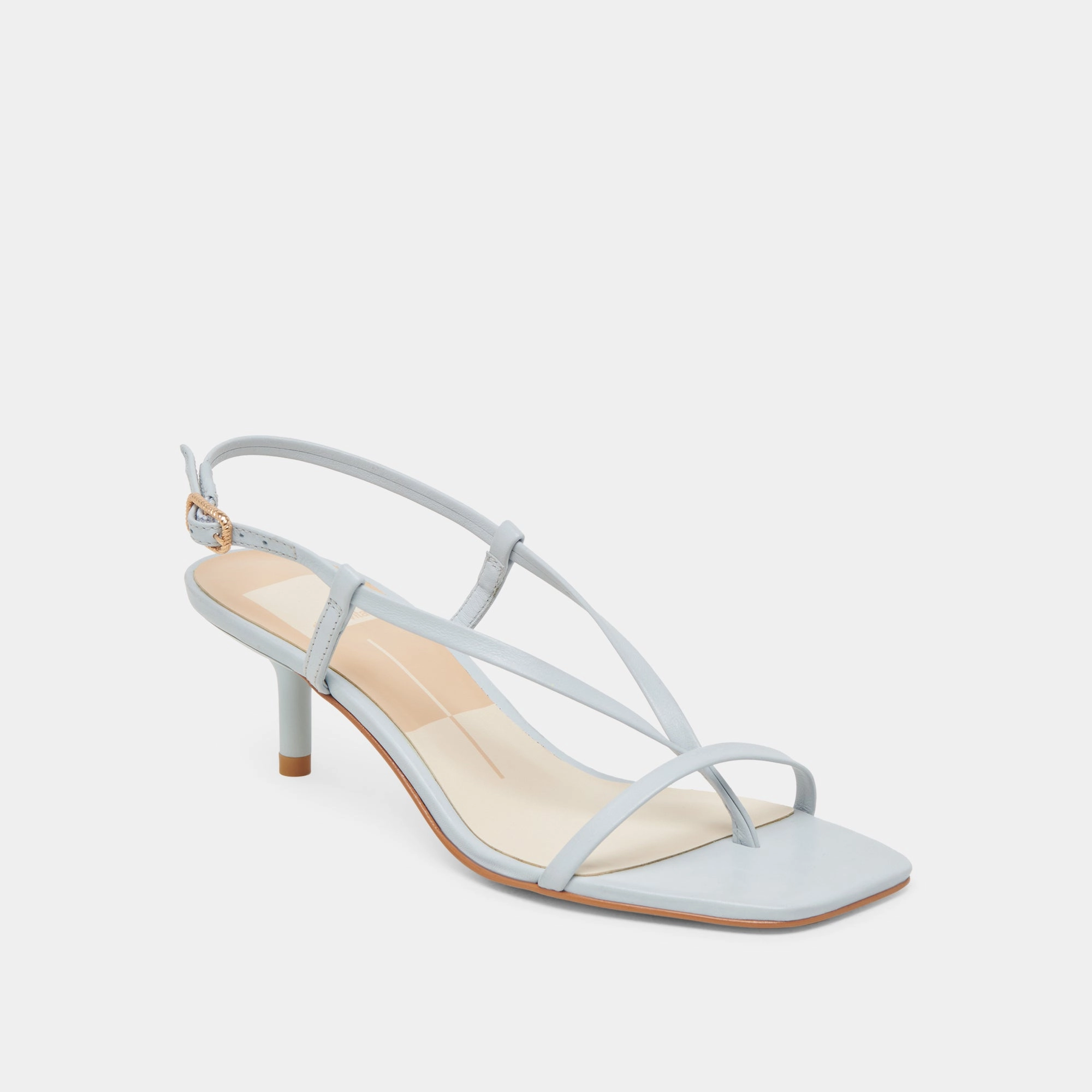 LAURY HEELS ICE BLUE LEATHER Glamour Sandals