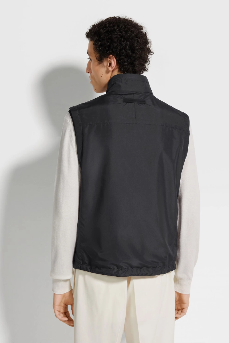 Microfiber Reversible Brezza Vest Layer Up Style Crisp Weather Fit