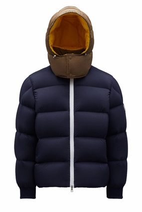 Loeb Puffer Jacket Layered Neckline