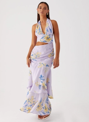 Mikayla Maxi Dress - Lavender Abrasion-resistant Dreamy Motion