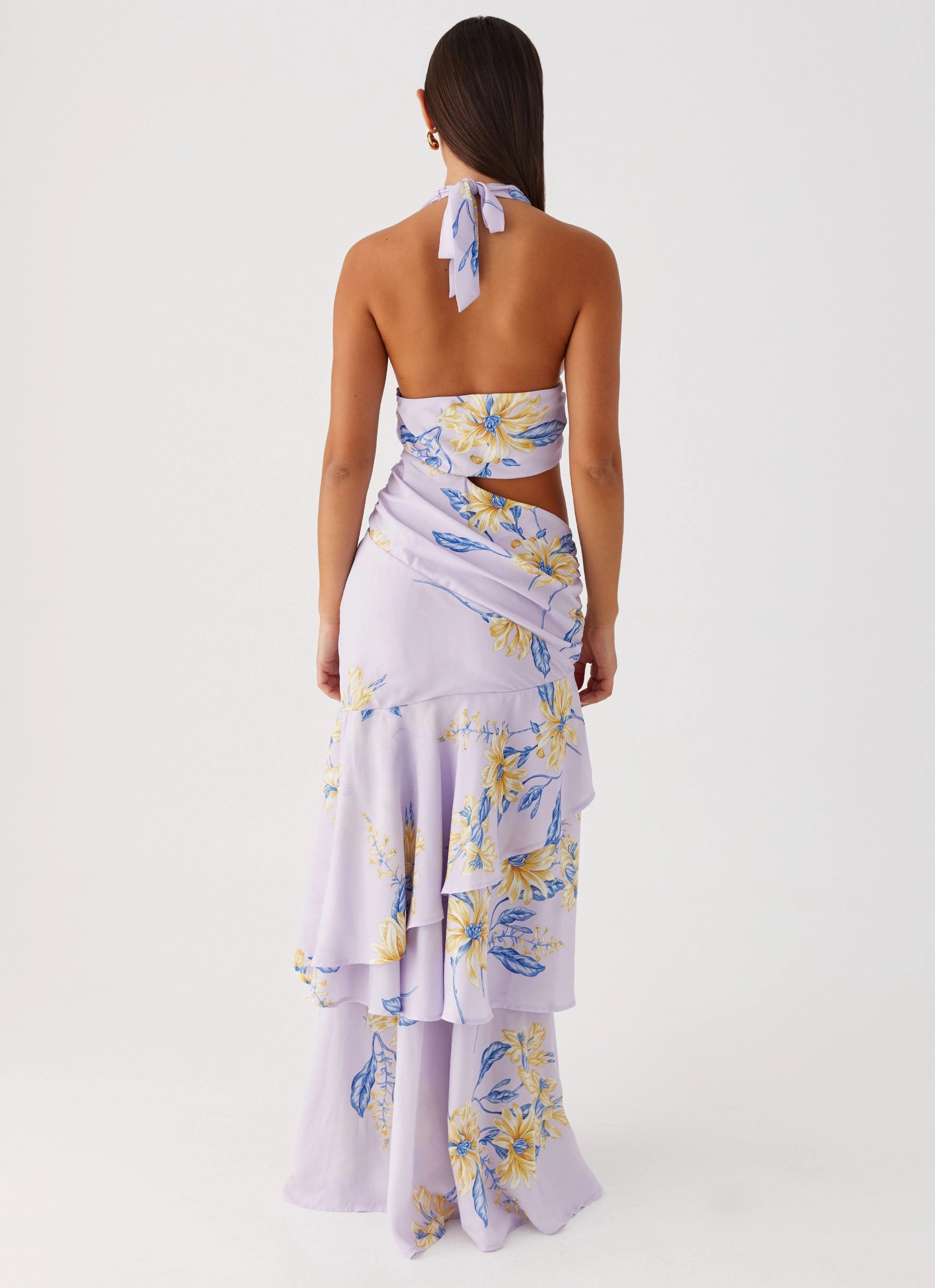 Mikayla Maxi Dress - Lavender Playful Cut