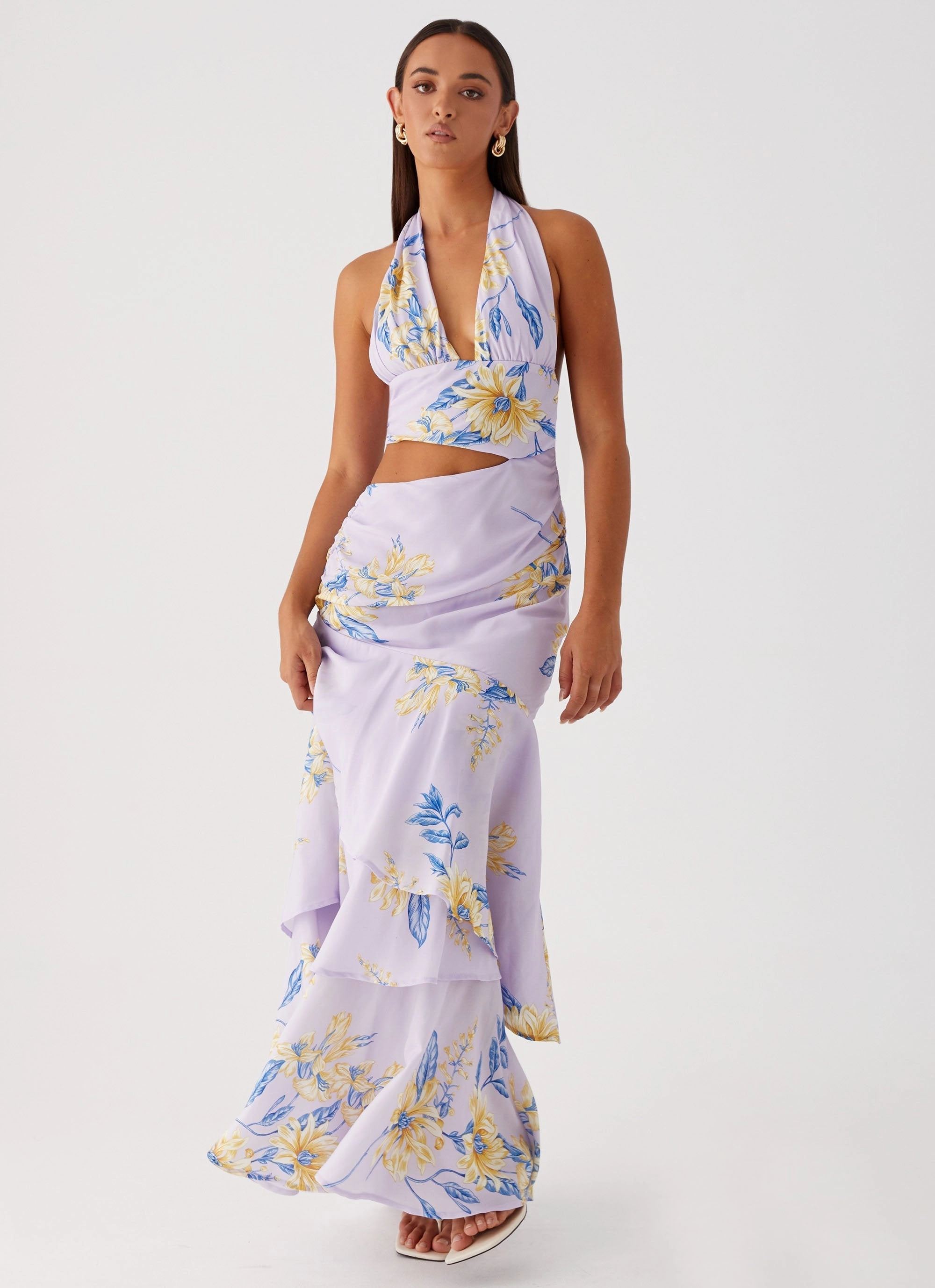 Mikayla Maxi Dress - Lavender Abrasion-resistant Dreamy Motion