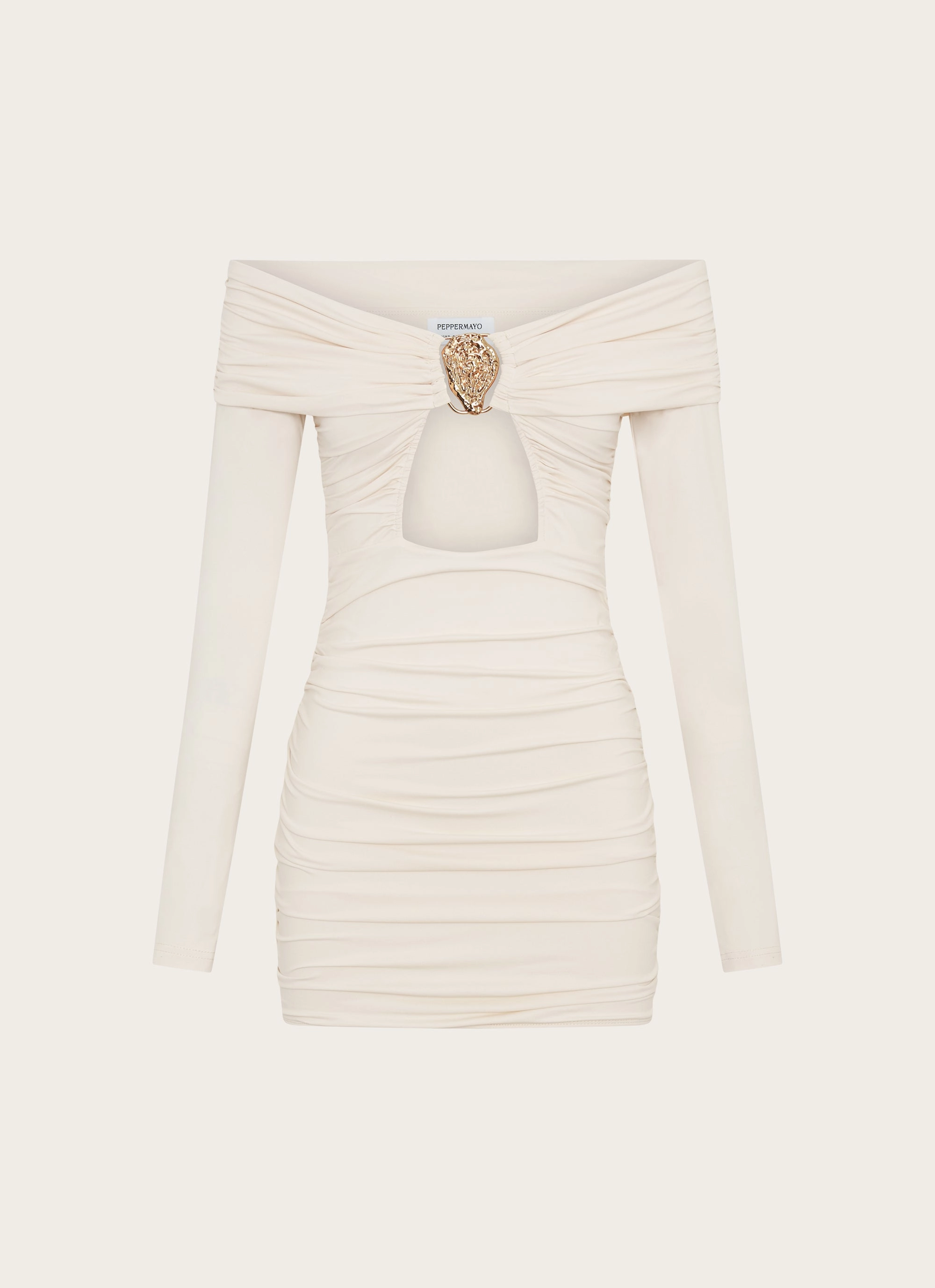 Light Outfit Curve-Enhancing Millie Mini Dress - Ivory