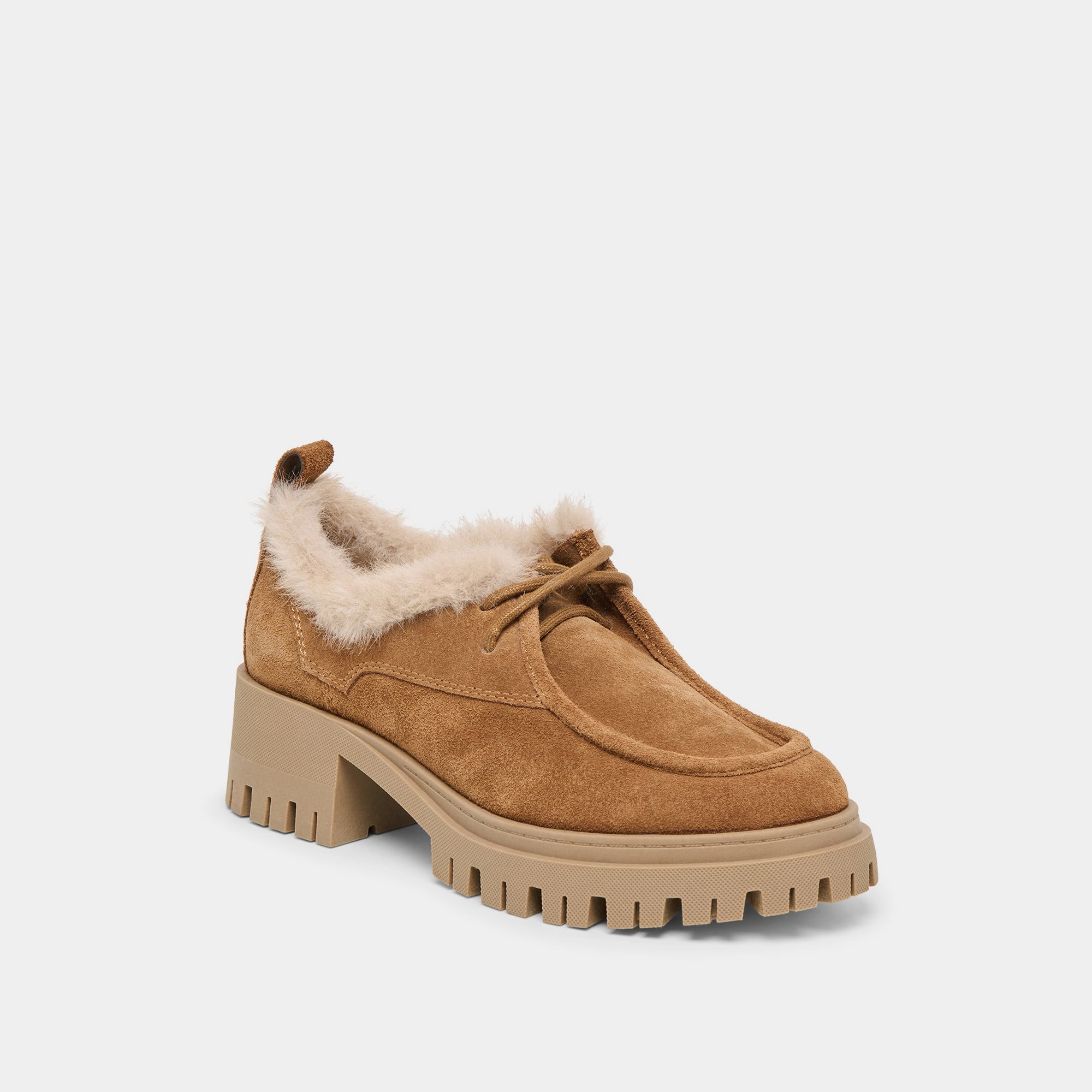 Advanced Foot Support MILZA PLUSH LOAFERS LT BROWN SUEDE