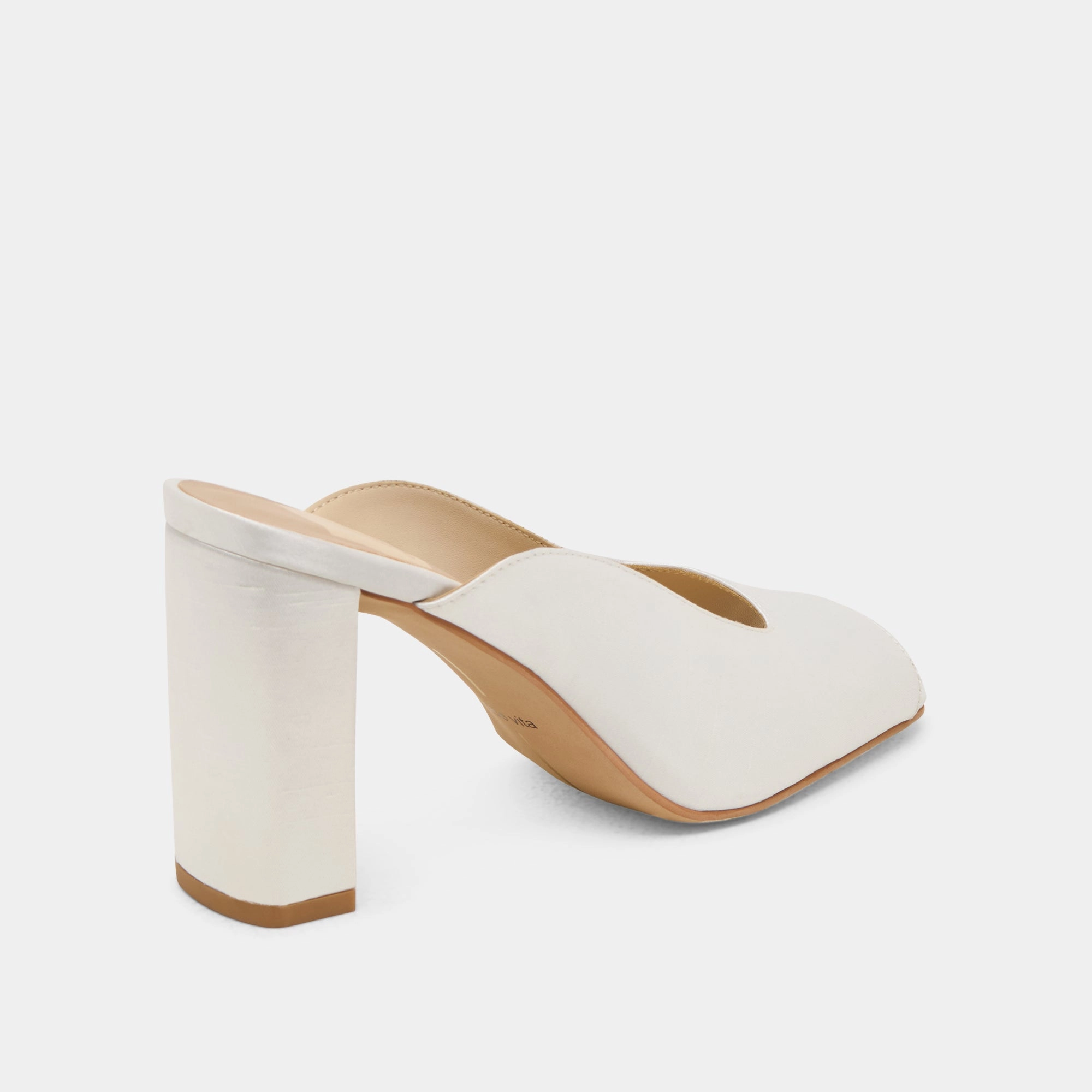 Soft Insole SABELA HEELS OFF WHITE SATIN