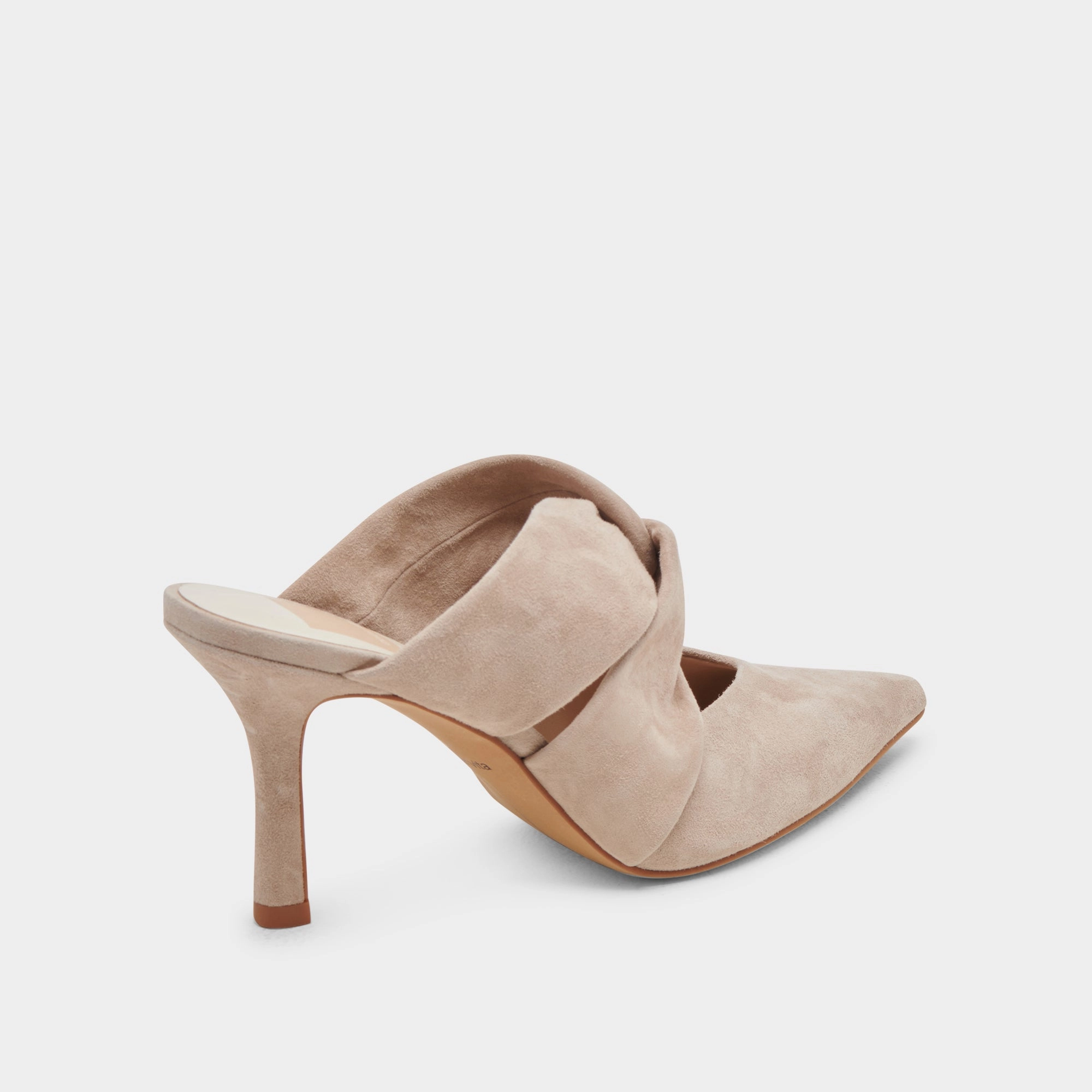 Statement Item Holiday Glam KELSY HEELS TAUPE SUEDE