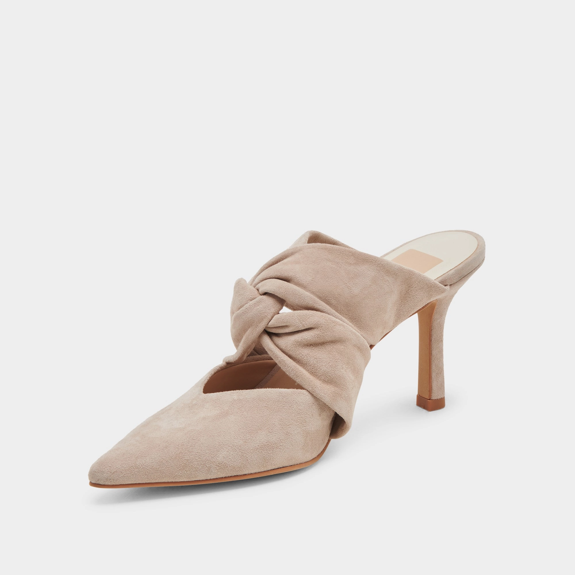 KELSY HEELS TAUPE SUEDE Trendy Effortless Design