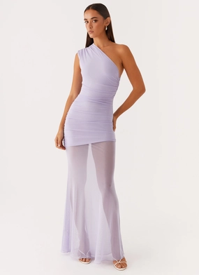 Marea Maxi Dress - Lilac Trendy Design Flawless Waistband