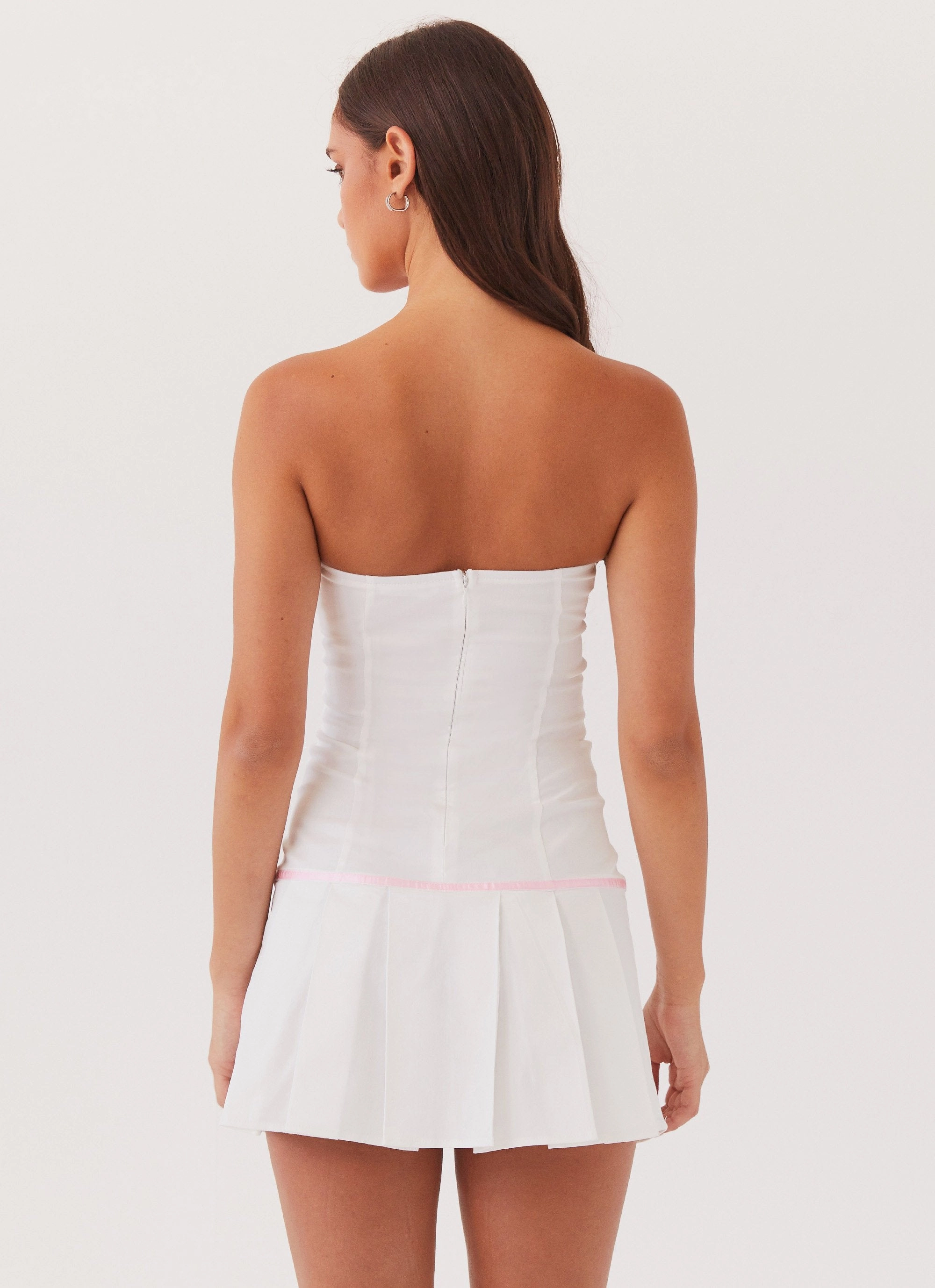 Effortless Fit Candy Coated Bustier Mini Dress - Pink Ribbon