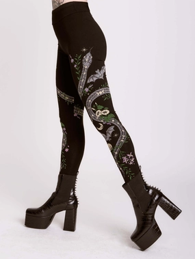 Urban Style Moon Garden Legging Shrinkage Resistant