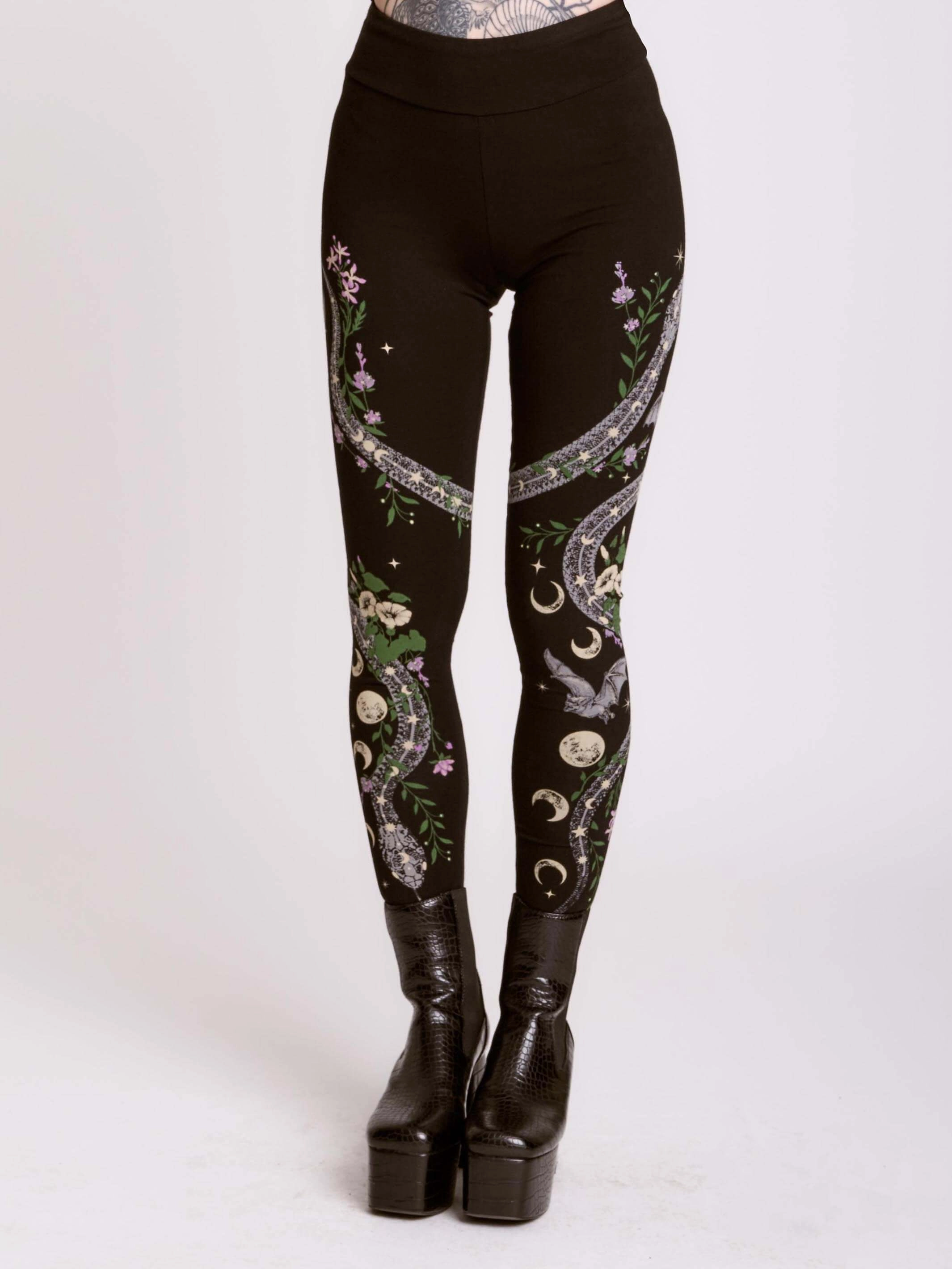 Weekend Casual Moon Garden Legging Shrinkage Resistant