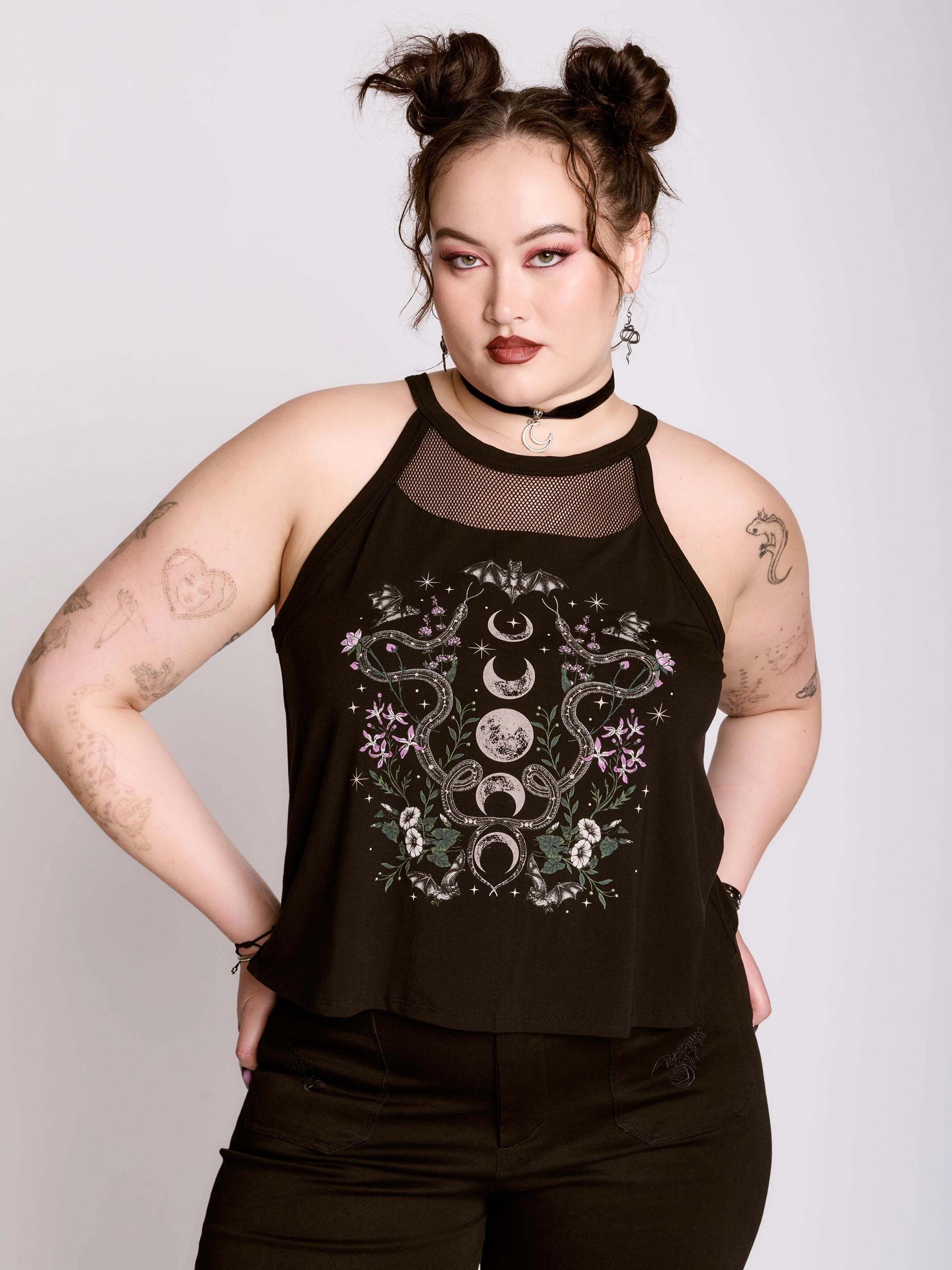 Moon Garden Tank Raglan Sleeve Street Smooth