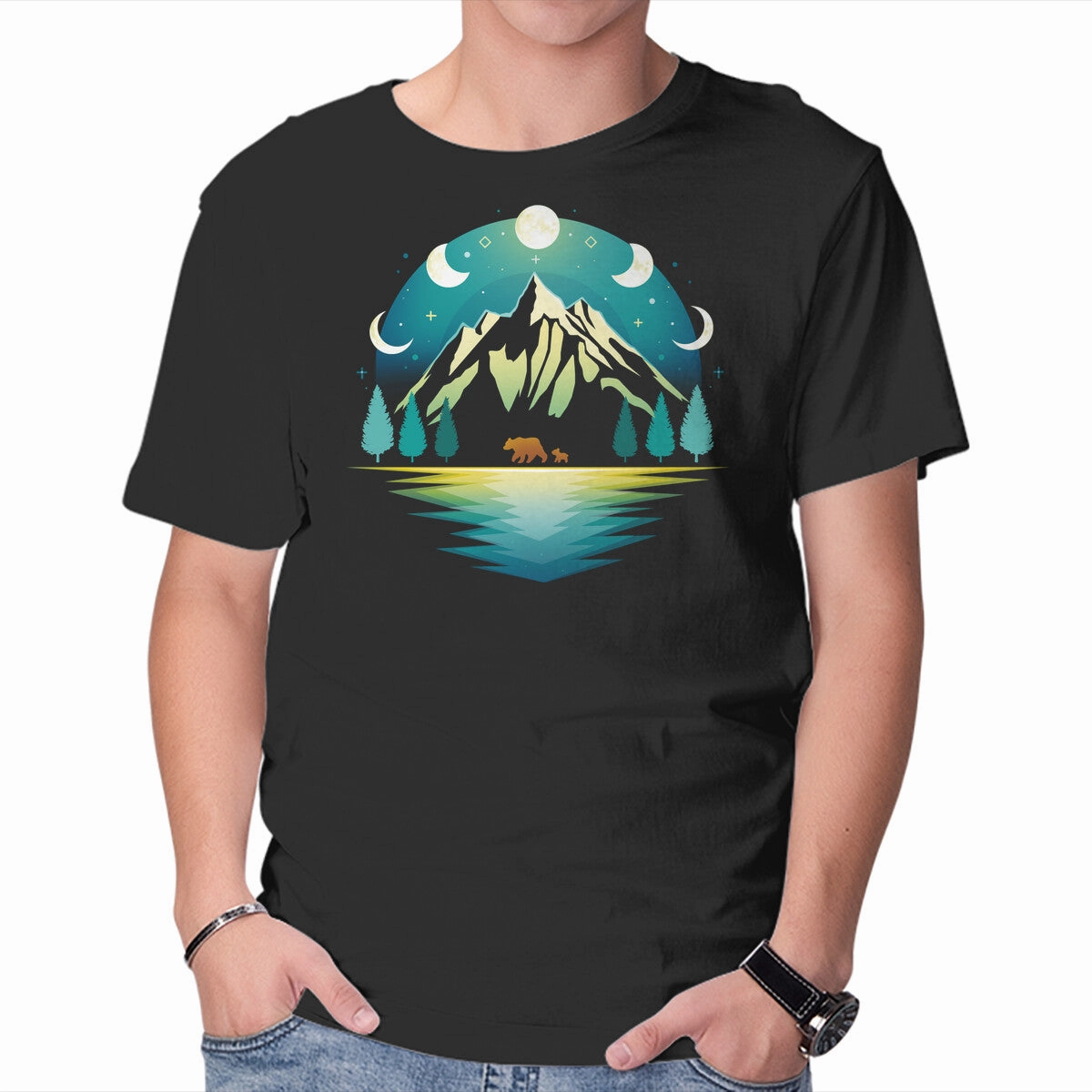 Mountain Night Trendy Piece