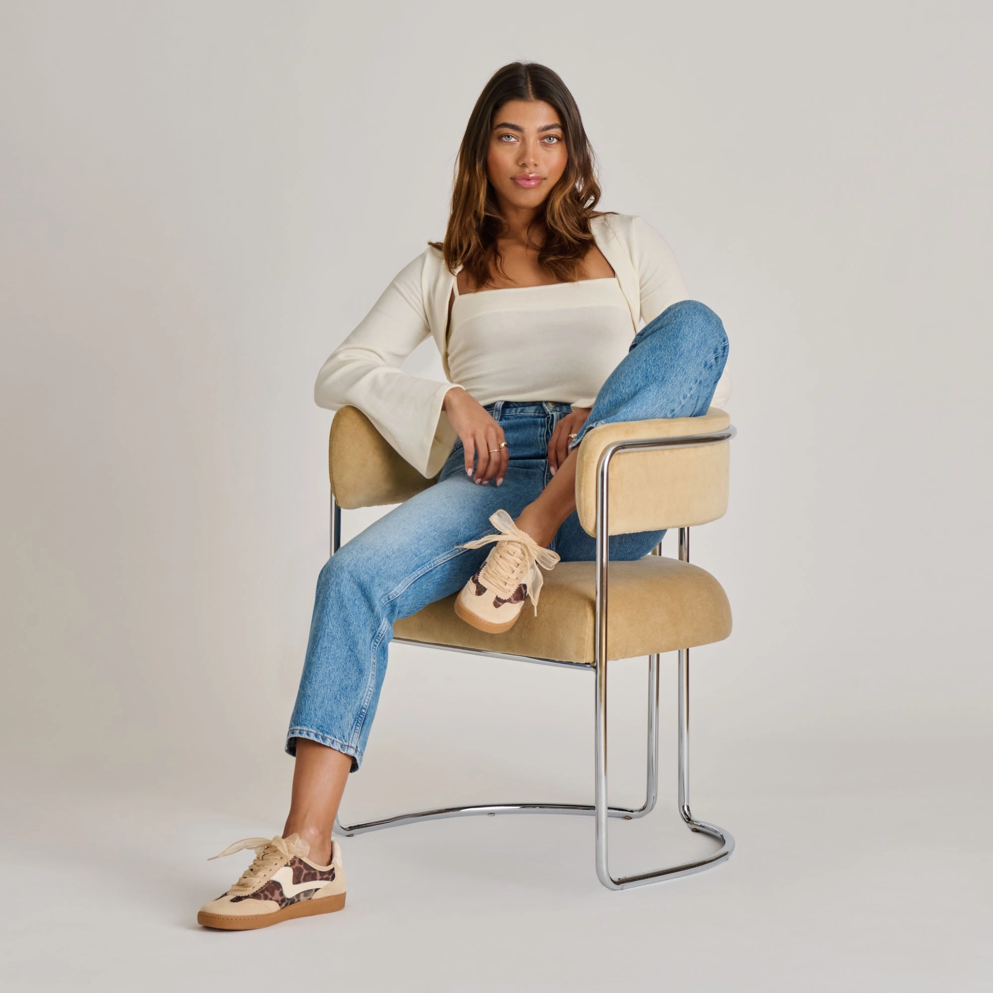 NOTICE MESH SNEAKERS LT LEOPARD MESH Breathable Jacquard Weave Classy comfort