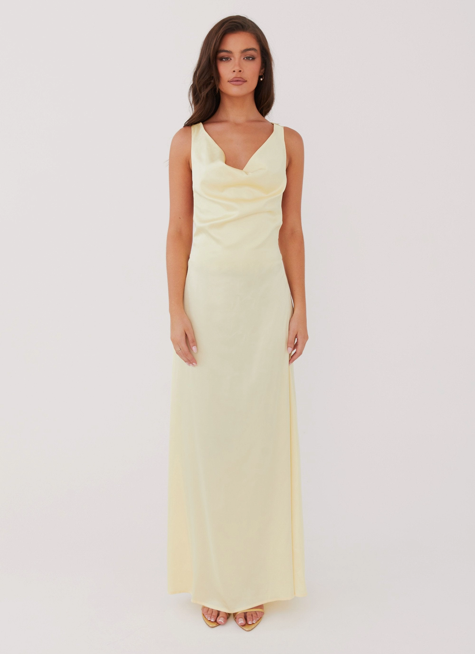 Musa Maxi Dress - Lemon Gentle Fit