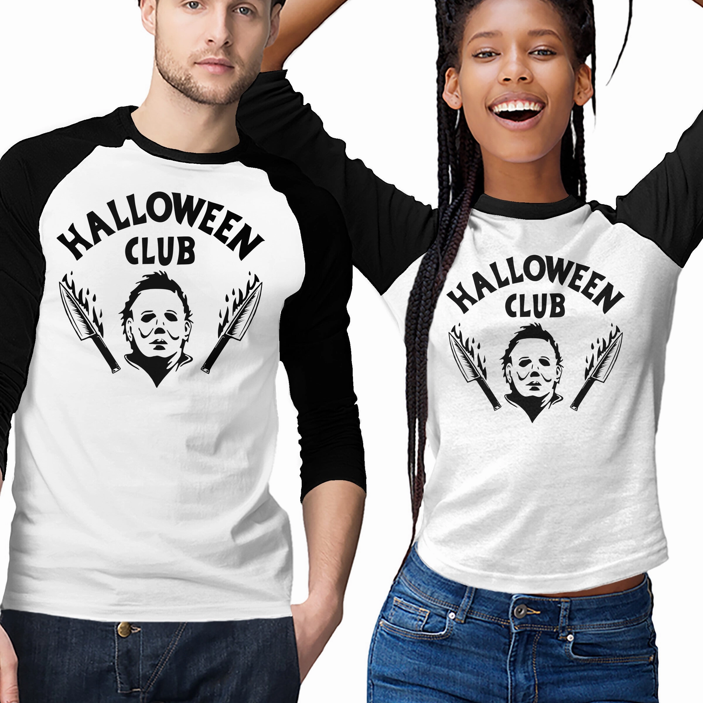 Halloween Club Durable Colorfast Finish DropShoulderDesign