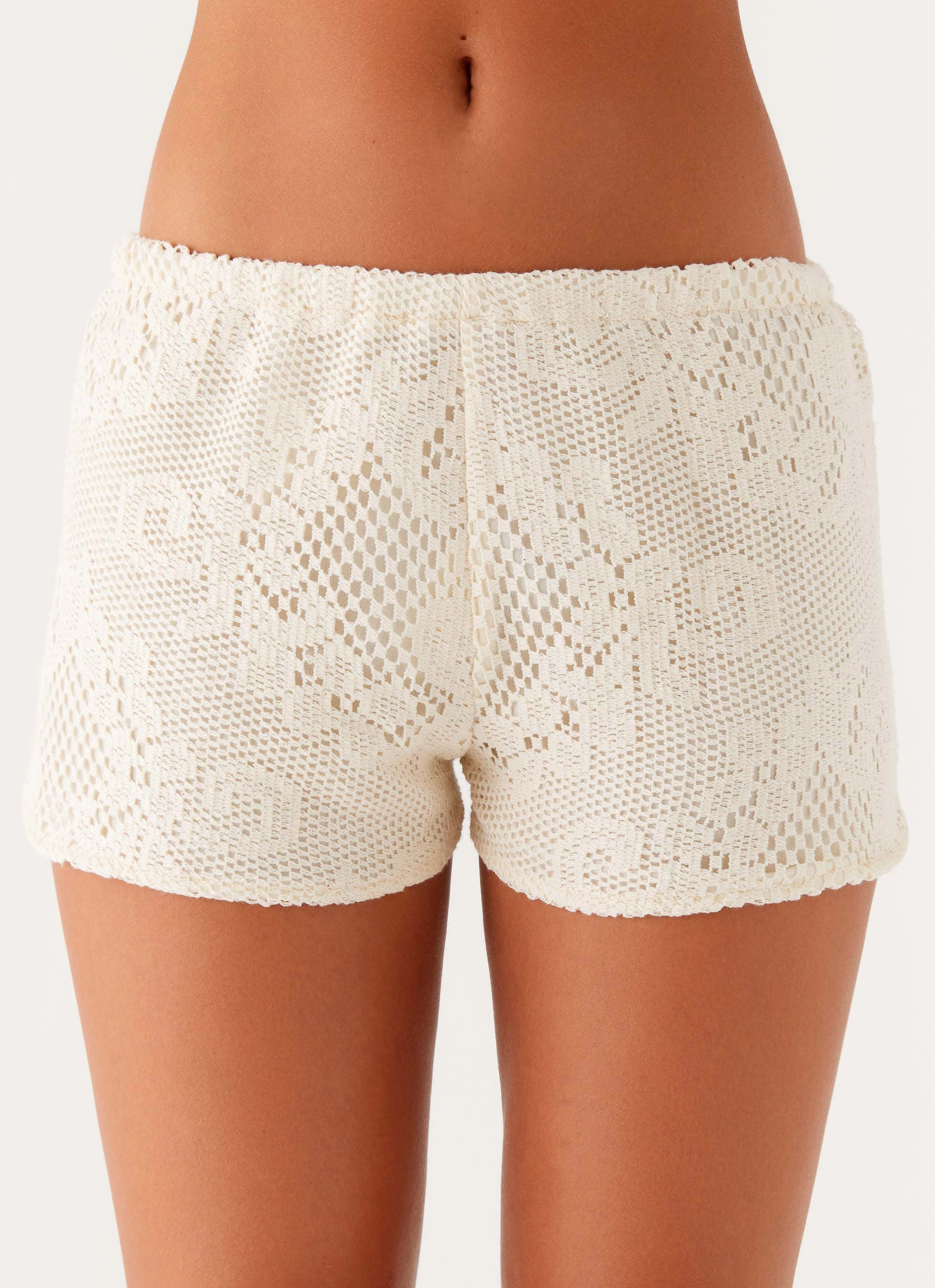 Odor-resistant Quick Layer Wear Nada Mini Shorts - Ivory