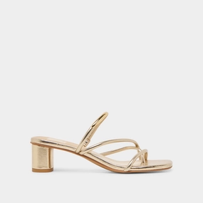 NAIRA HEELS GOLD METALLIC STELLA Posture Spark