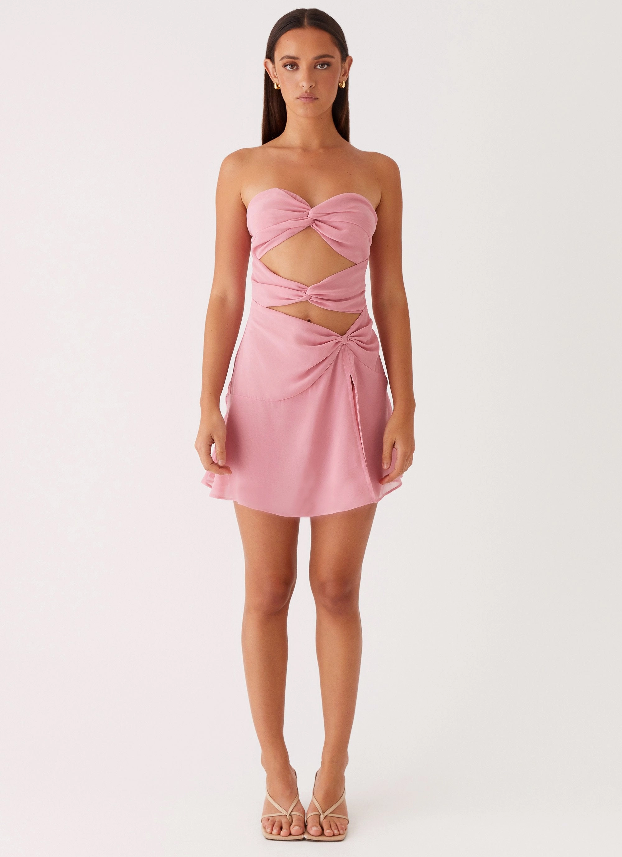 Flowy summer gown Effortless Fit Coco Haven Mini Dress - Pink