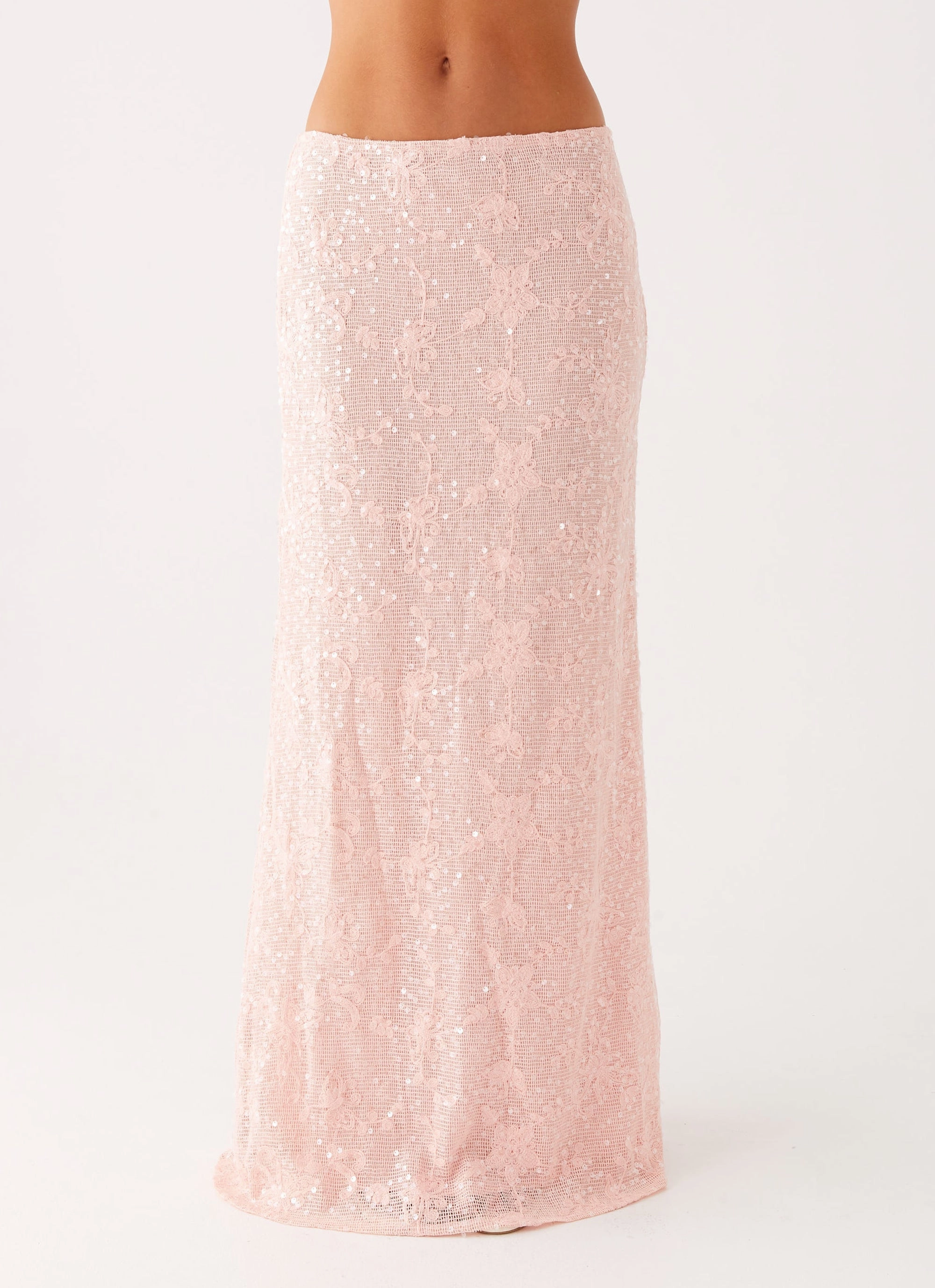Nico Sequin Maxi Skirt - Pink Heritage Brand Modern Details