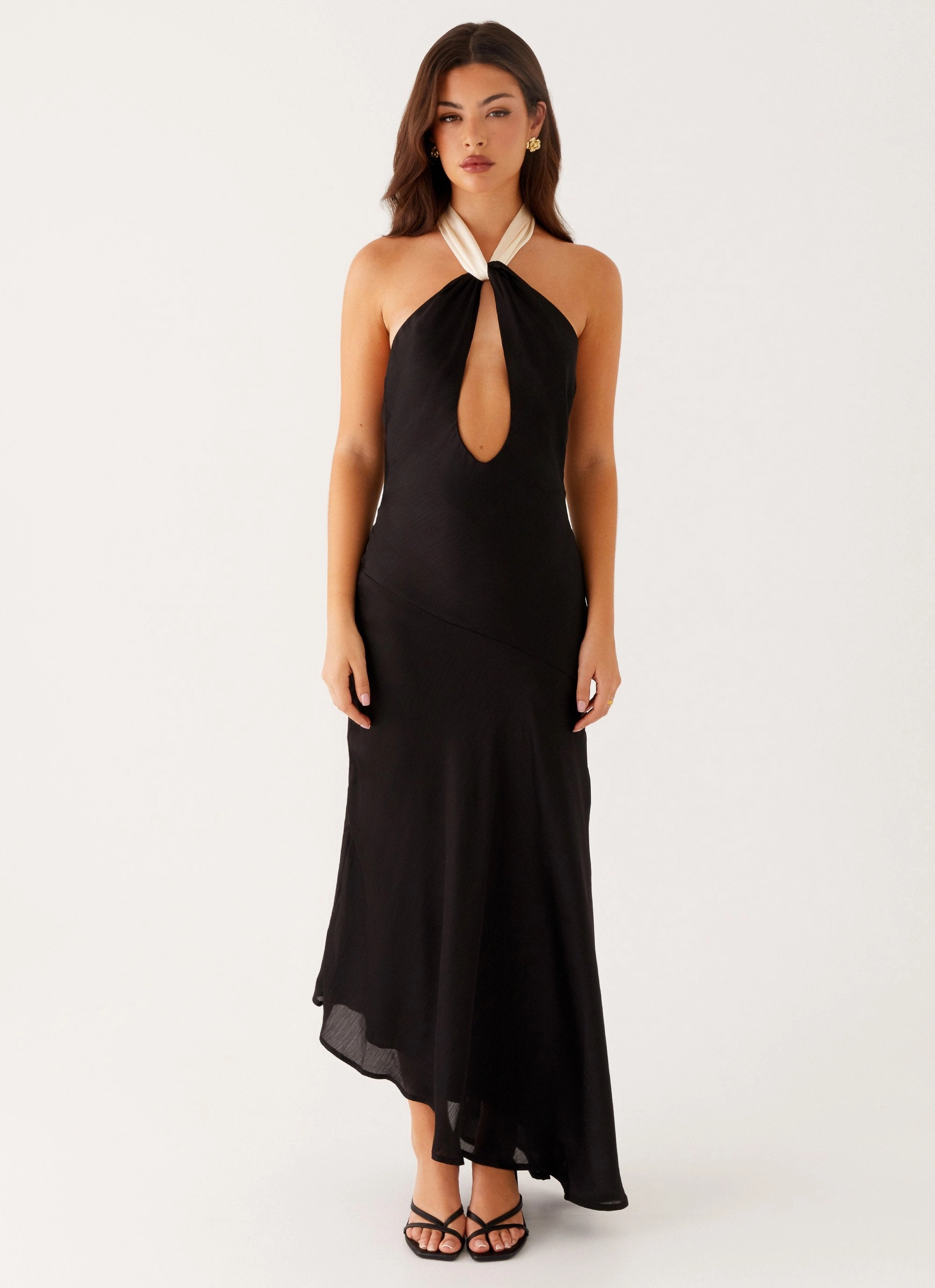 Bold Touch Soft Composition Night Owl Maxi Dress - Black