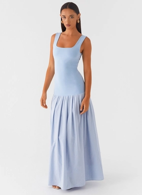 Jaxon Maxi Dress - Blue Warm Touch