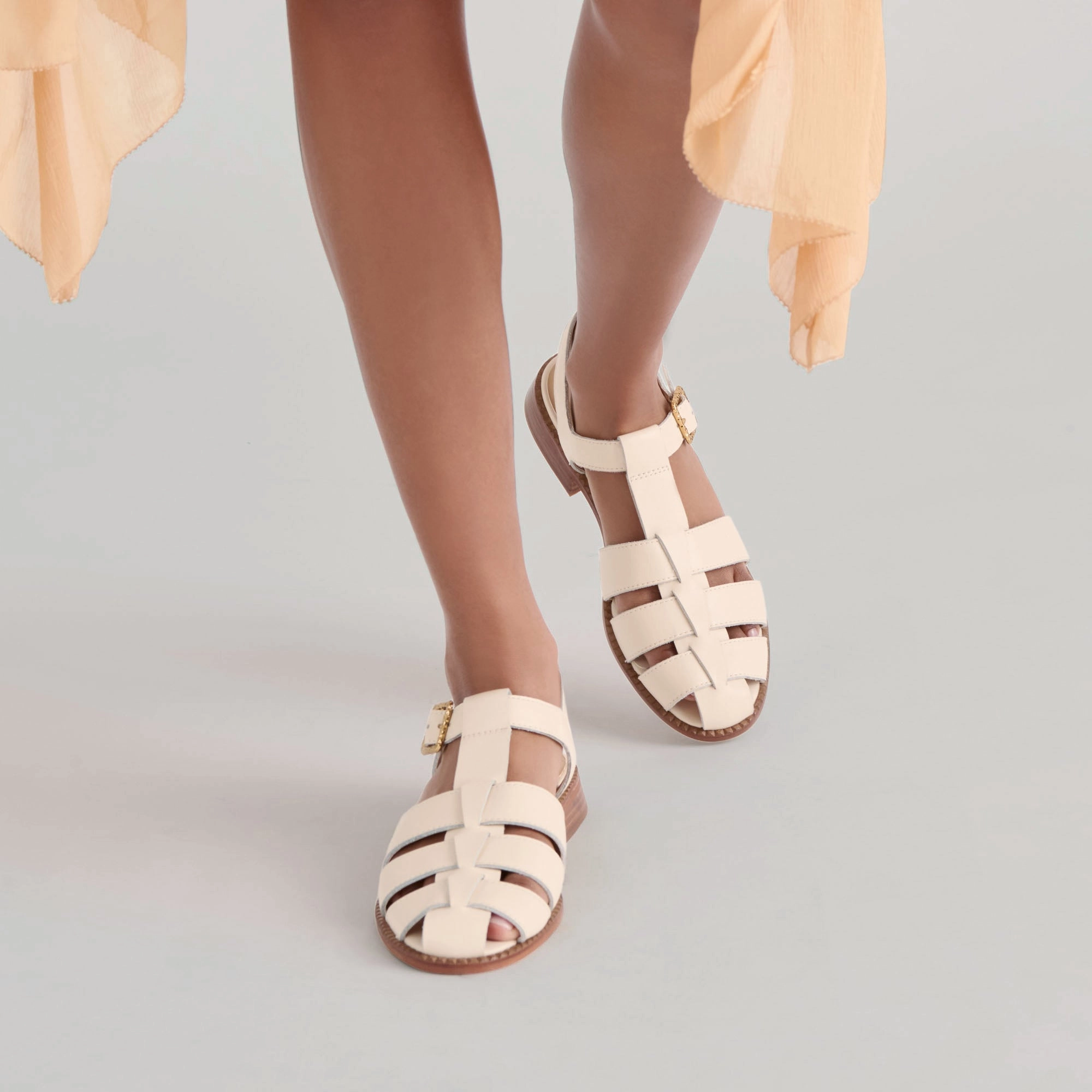 Barefoot feel HOLIS SANDALS BONE LEATHER