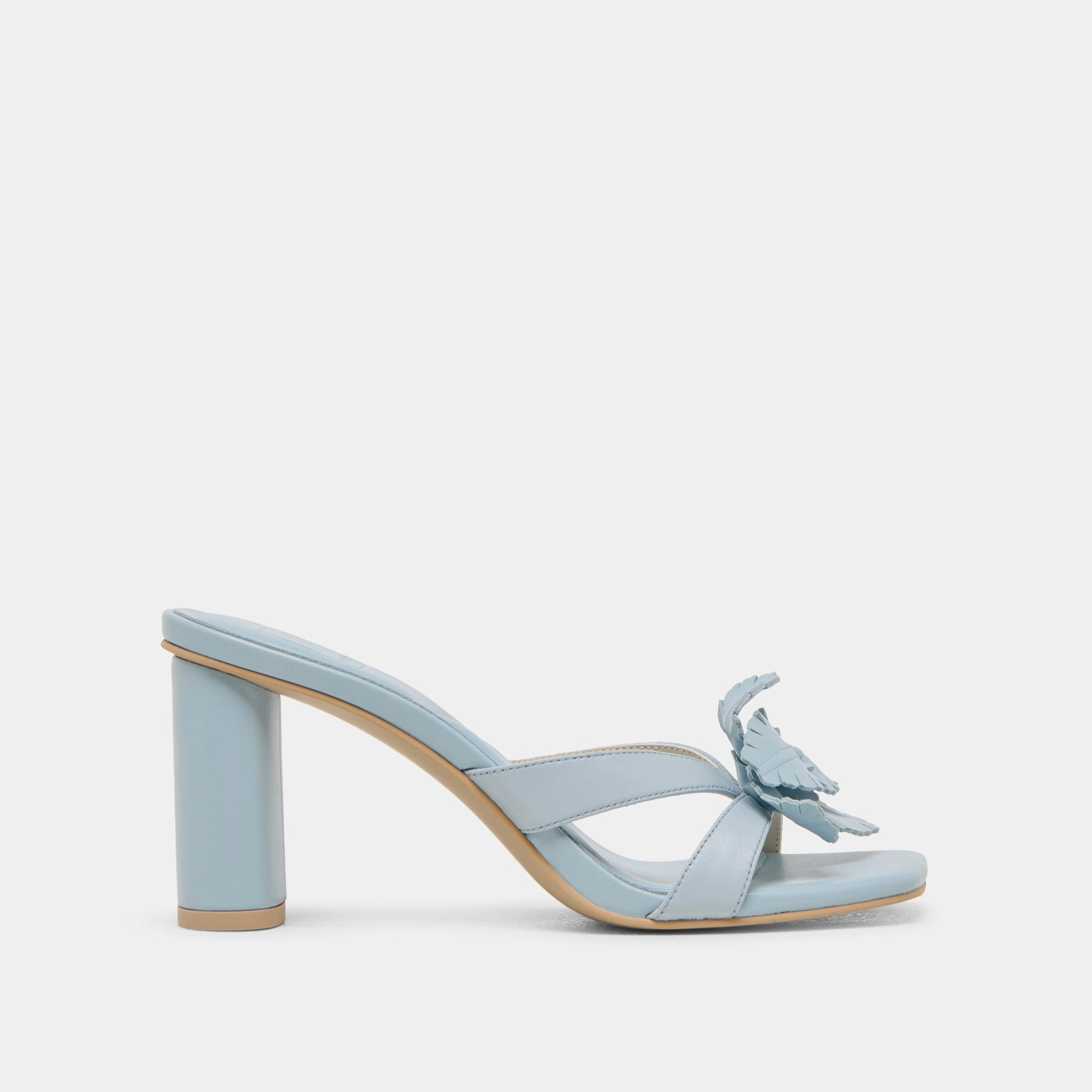 Walk Confidently NIKIL HEELS LIGHT BLUE LEATHER