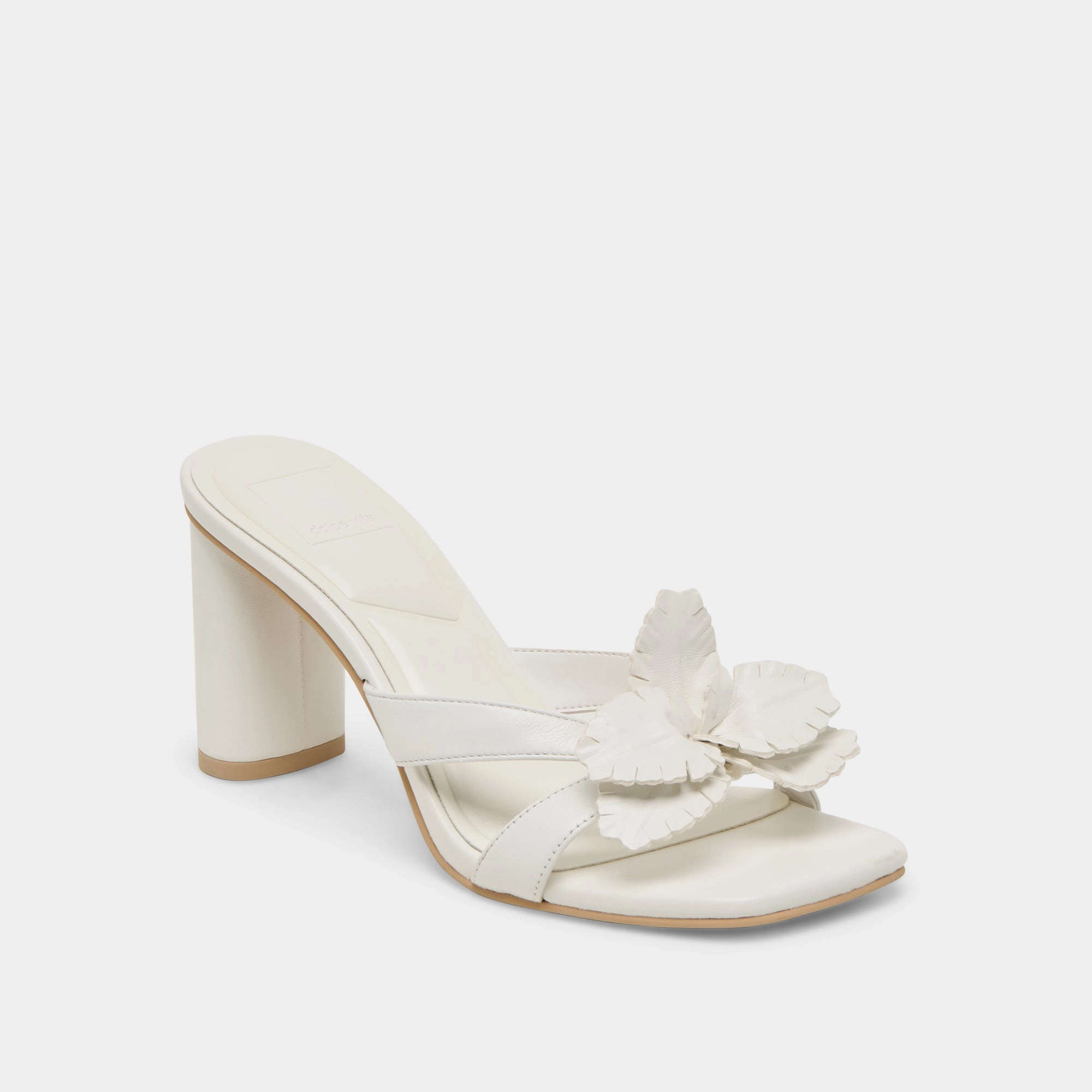Modern Glow Footwear Essential NIKIL HEELS WHITE LEATHER