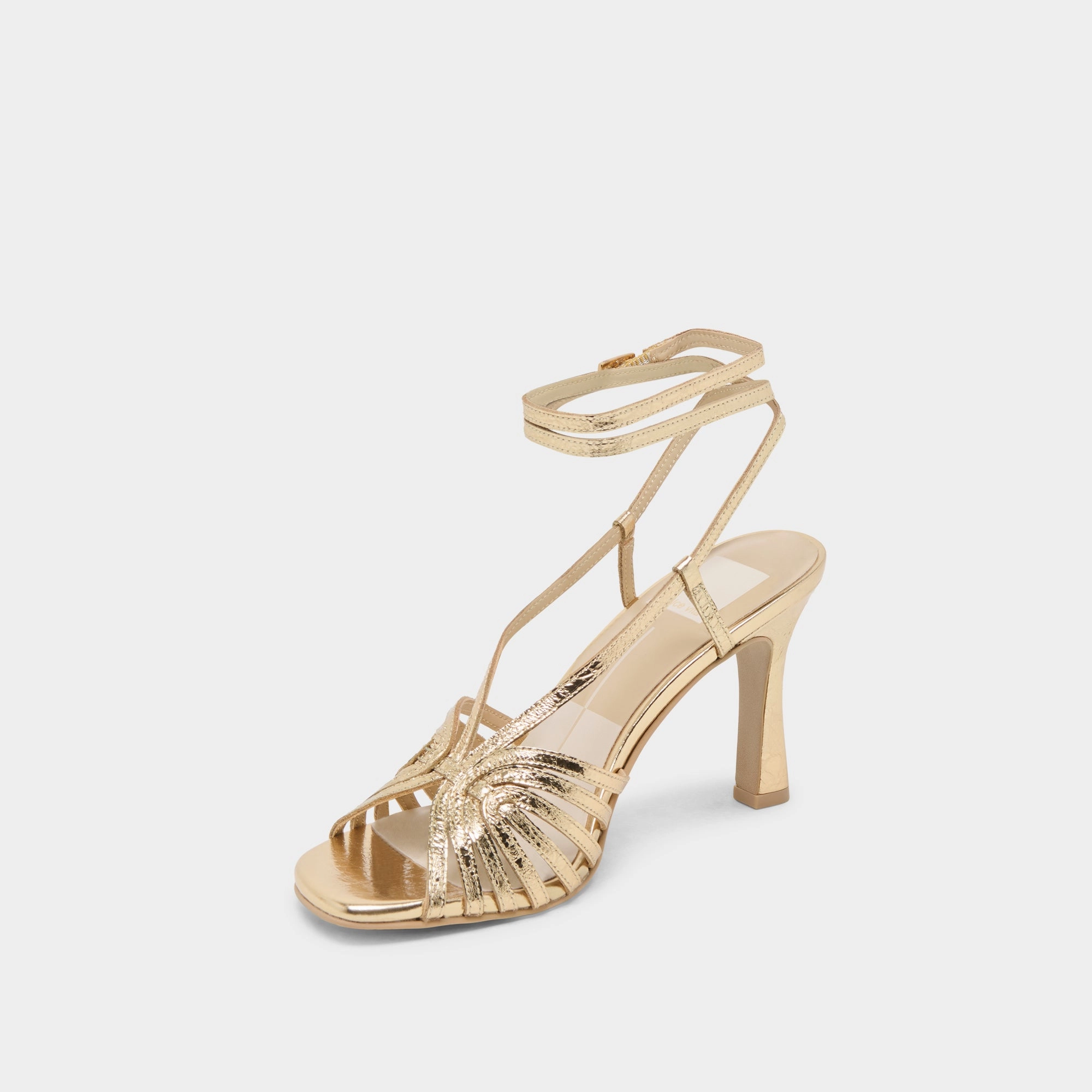 Soft Insole NIVANA HEELS GOLD DISTRESSED LEATHER