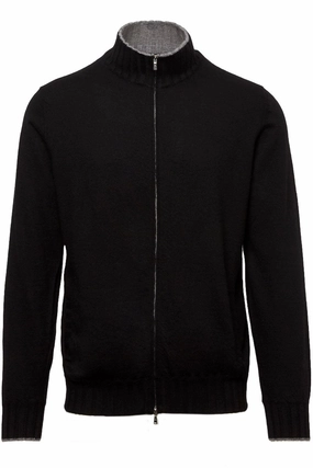 Modern Turtleneck Style Chill Mode Duvet Cashmere Zip Bomber