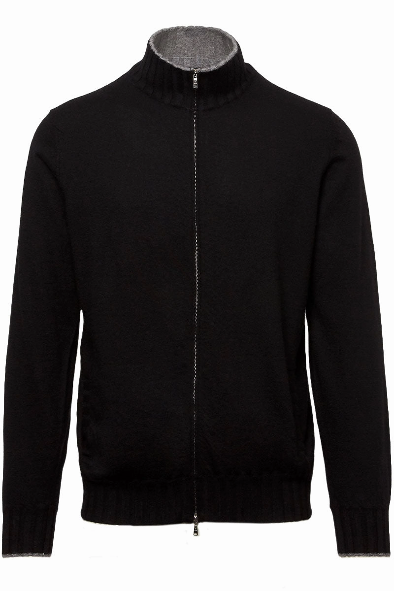 Duvet Cashmere Zip Bomber Knitwear Comfort