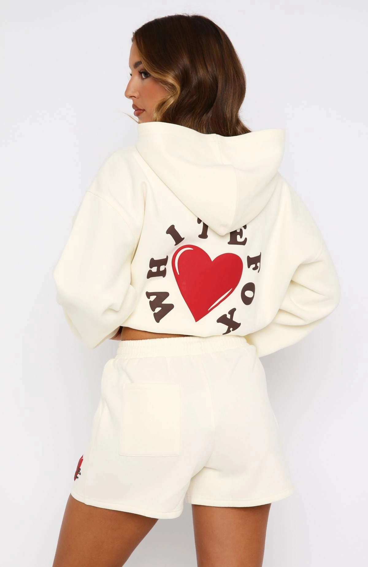 graduation season High-Performance Fit We Don't Talk Anymore Lounge Shorts Cream