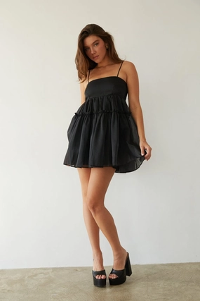 Casual chic dress Noah Organza Babydoll Mini Dress