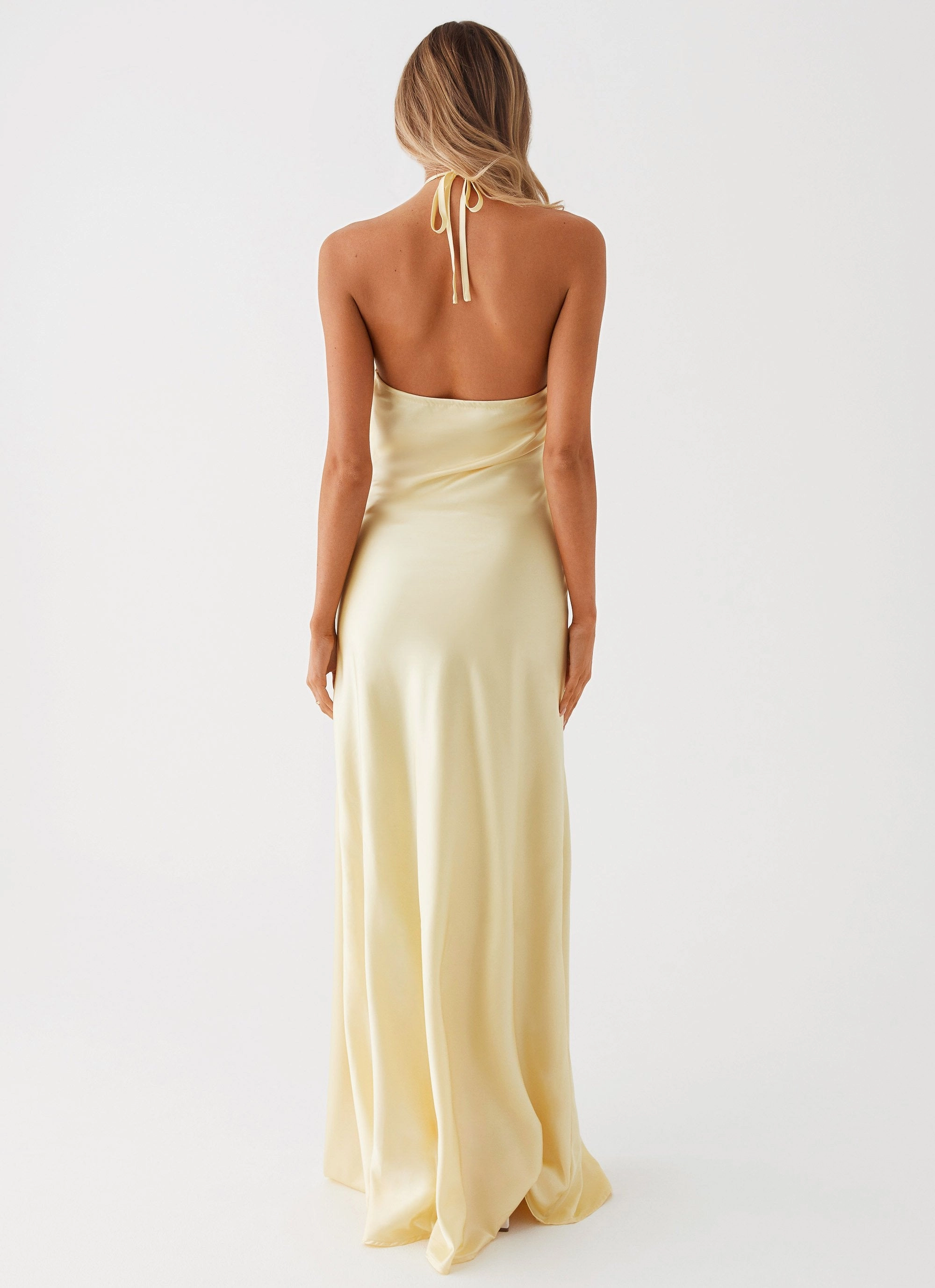 Seasonal Wear Noir Symphony Maxi Dress - Yellow