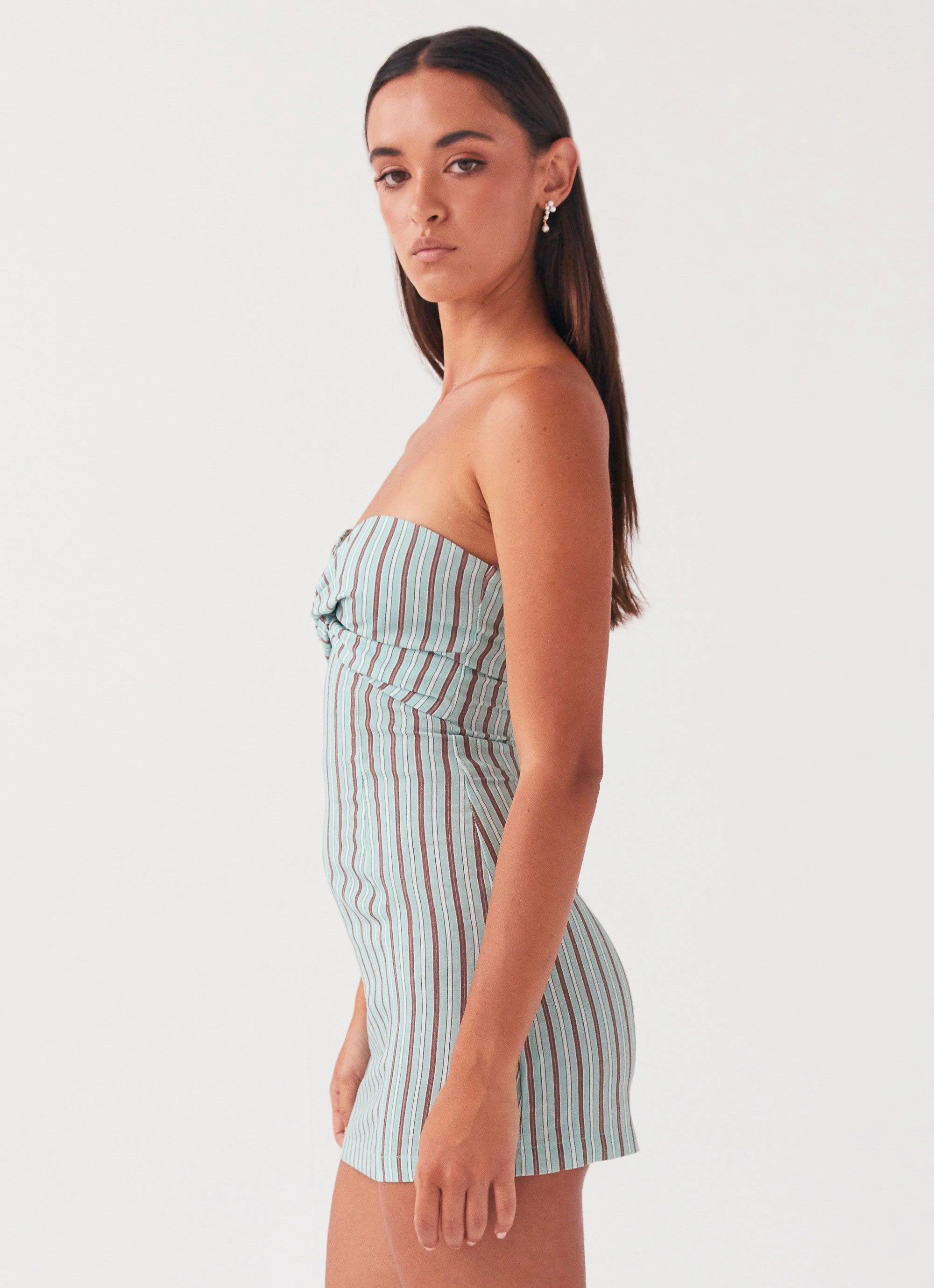 Noline Linen Mini Dress - Coastal Stripe All Wear