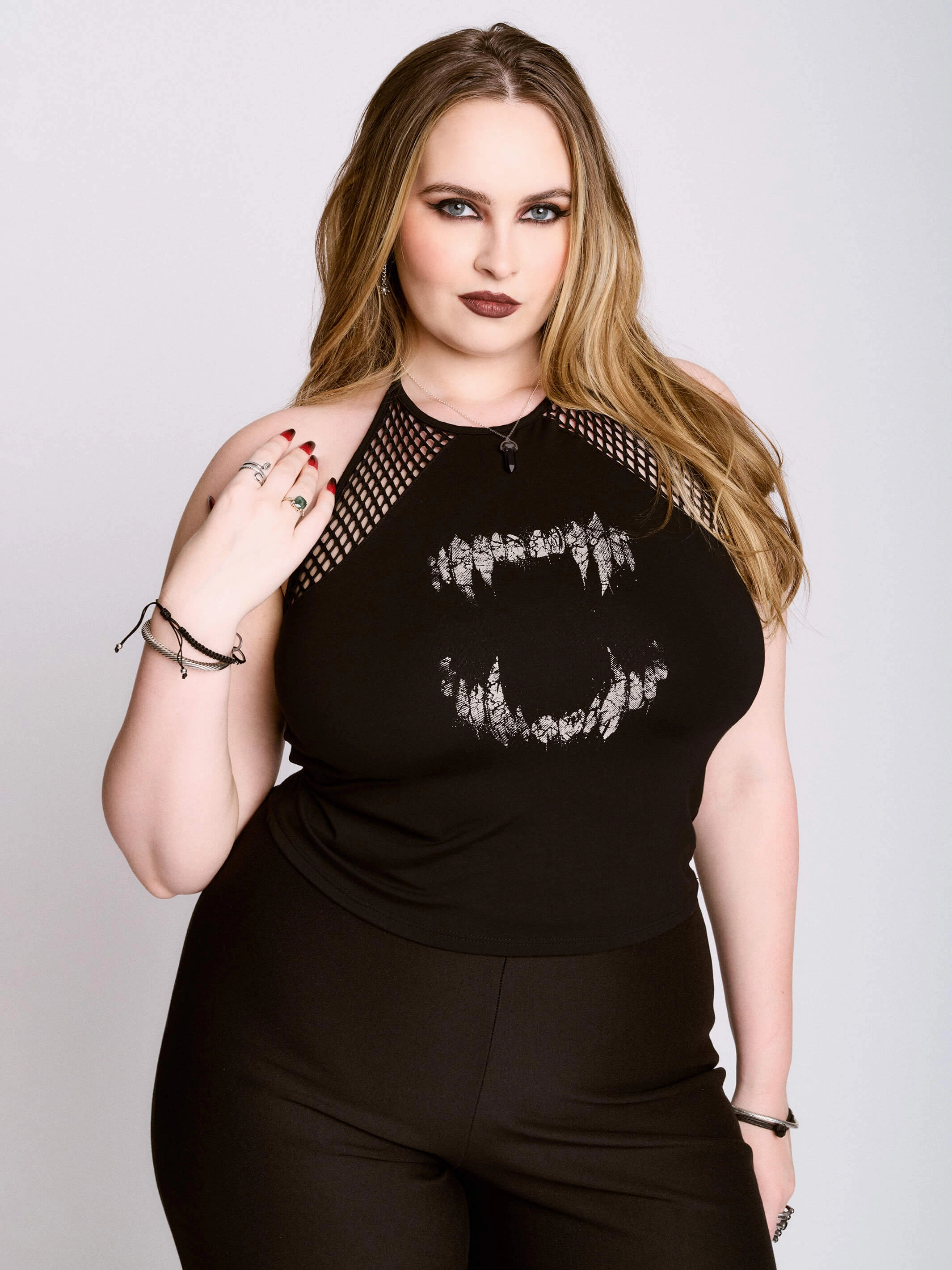 Air Cooling Zones Undead Fishnet Halter