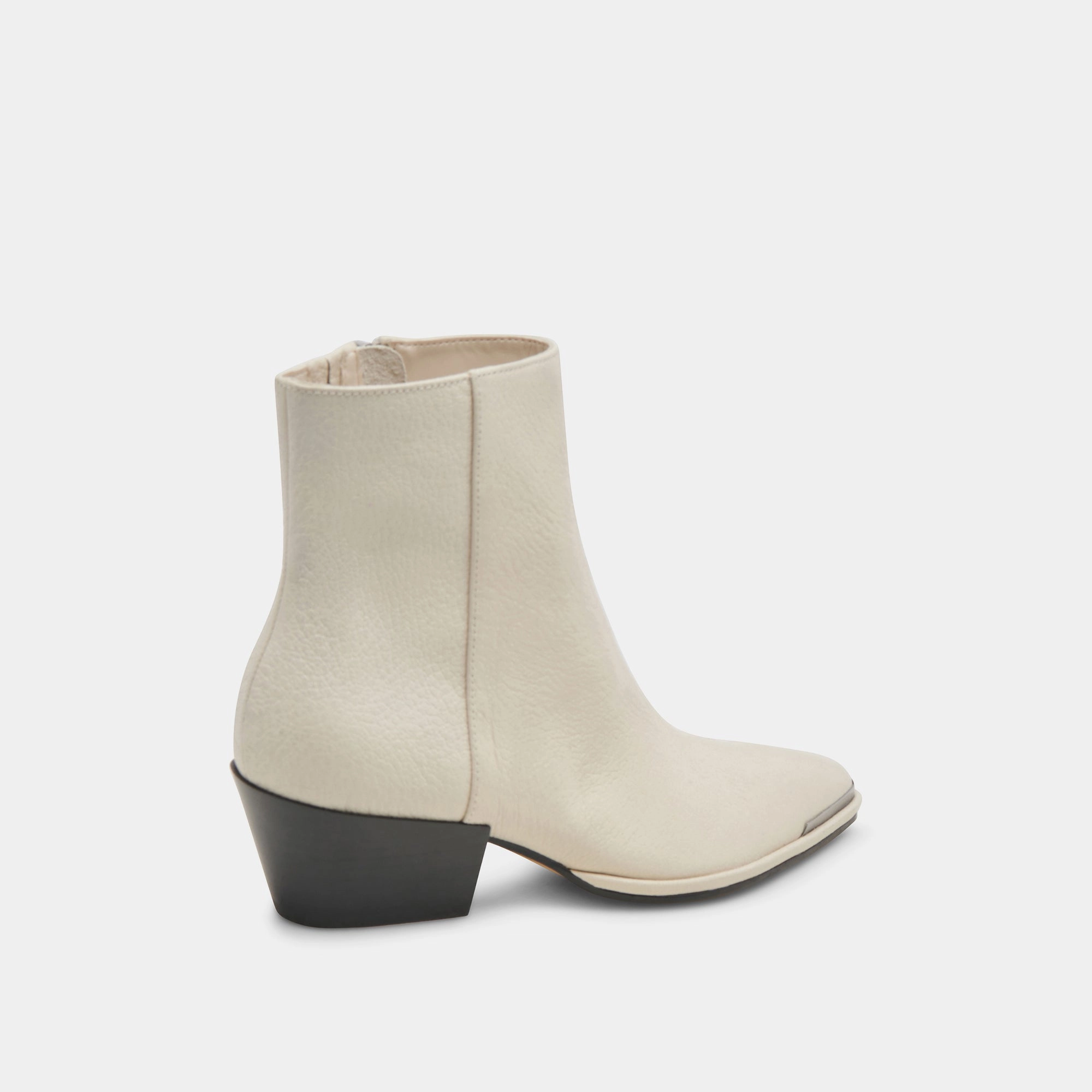 NONAH BOOTIES IVORY LEATHER Seamless Comfort Cold Weather Commuter