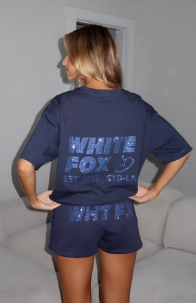 Always Shining Lounge Shorts Navy Stylish Shorts