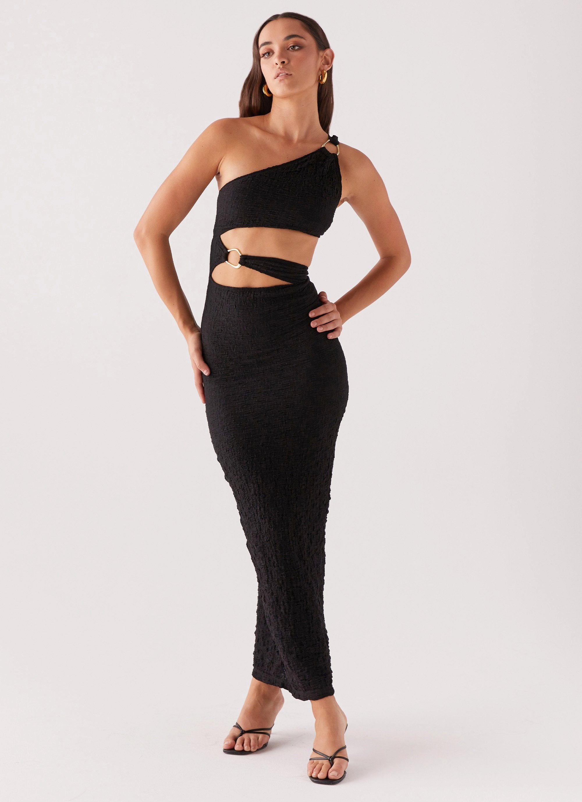 Timeless Fit Look Tailored Waistband North Haven Maxi Dress - Black