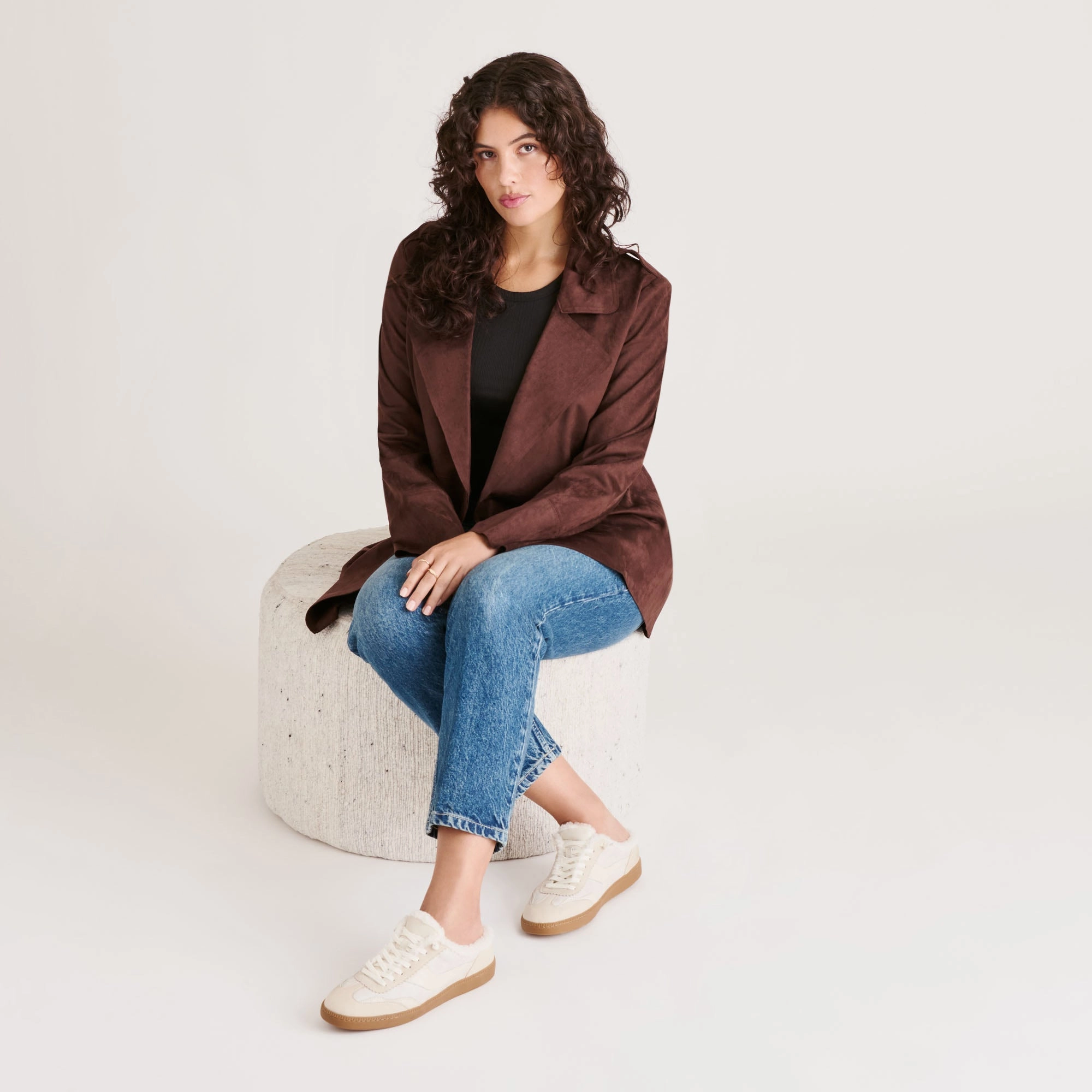 NOTICE SLIDE PLUSH SNEAKERS OFF WHITE CRACKLED LEATHER Foot Tech