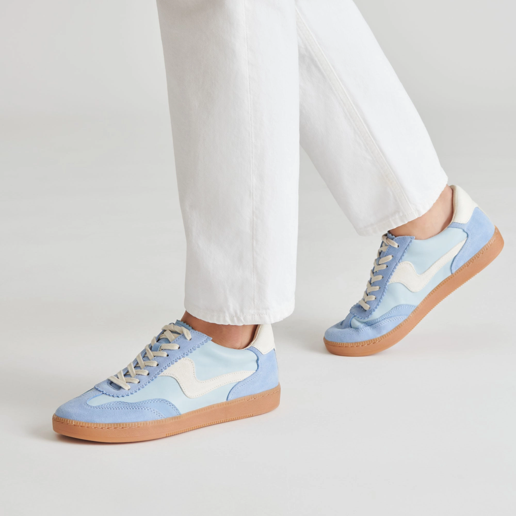 Washable NOTICE SNEAKERS BLUE SUEDE