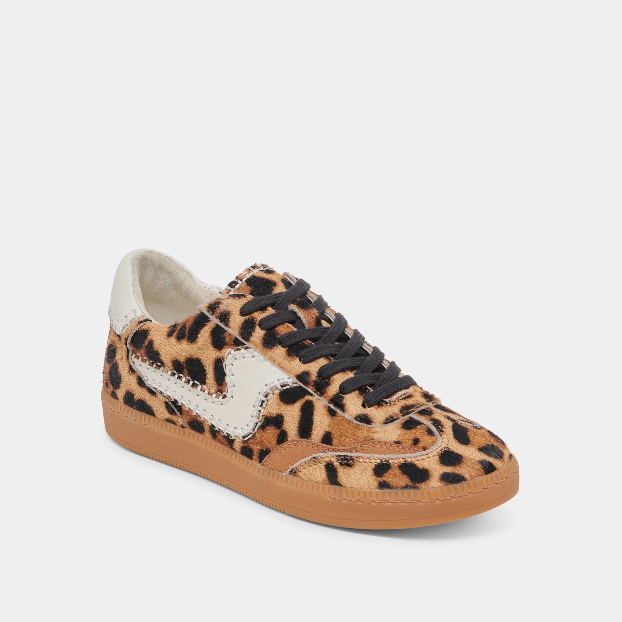 NOTICE STITCH WIDE SNEAKERS DK LEOPARD CALF HAIR Modern Walk