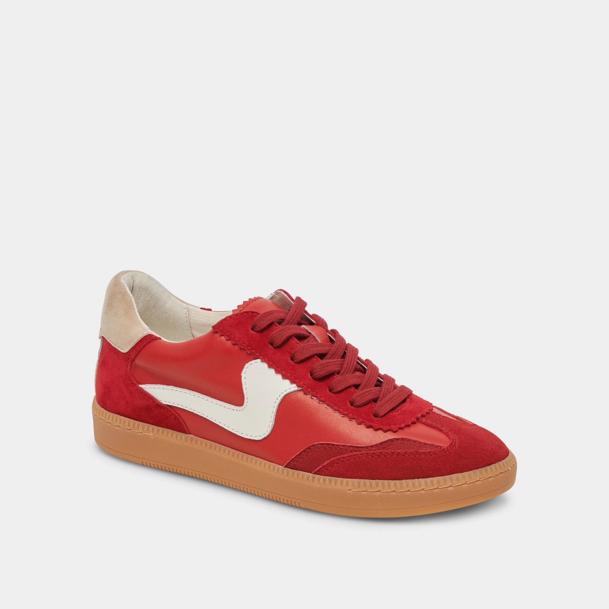 NOTICE WIDE SNEAKERS CRIMSON SUEDE Eco friendly materials