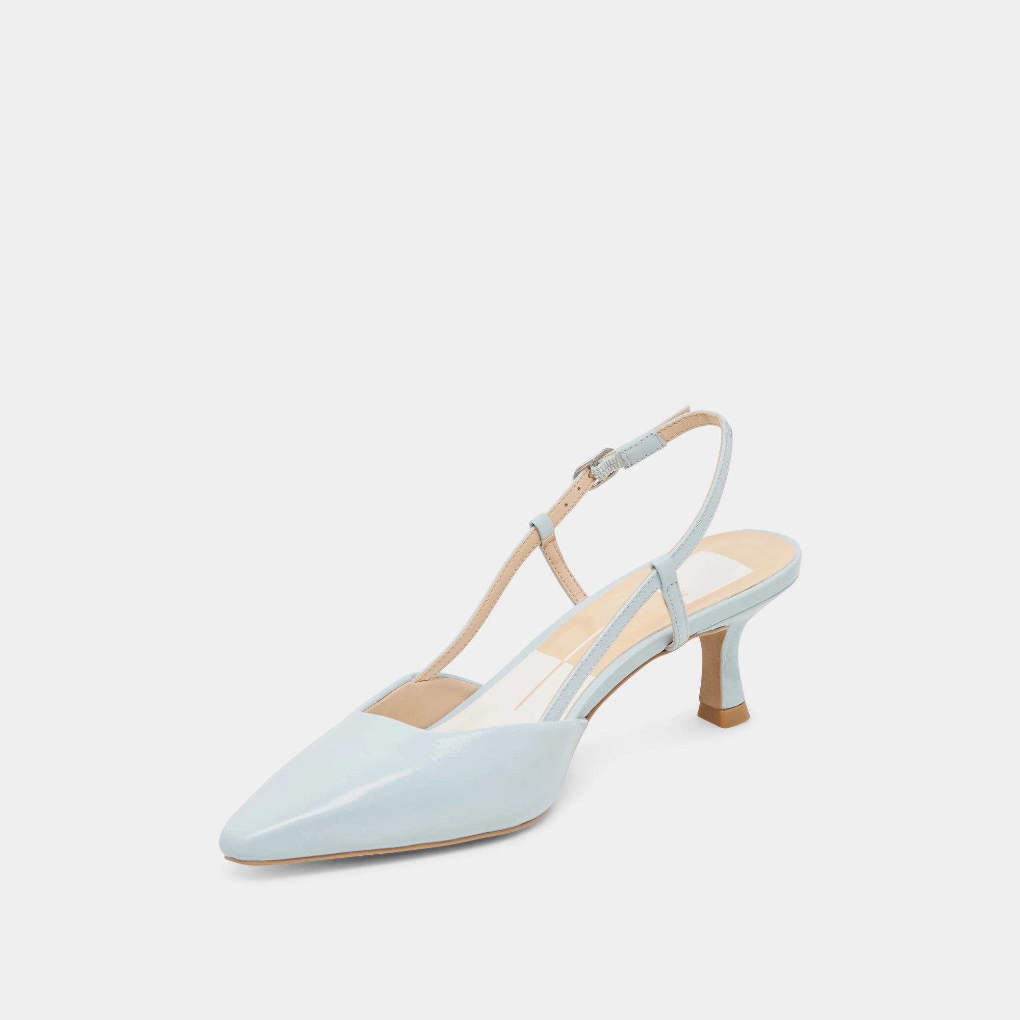 ODELA HEELS ICE BLUE LEATHER Shopping Spark