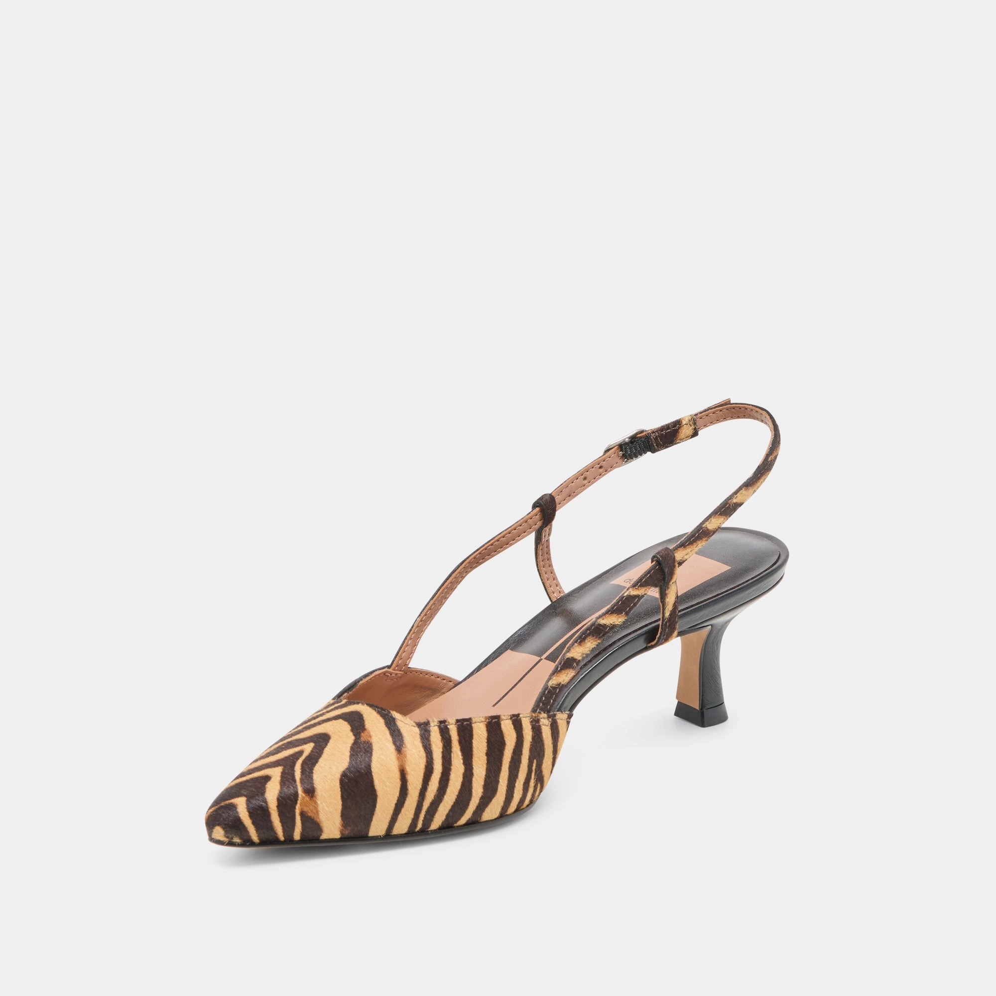 Korean Trend Eye Catching ODELA HEELS TIGER CALF HAIR