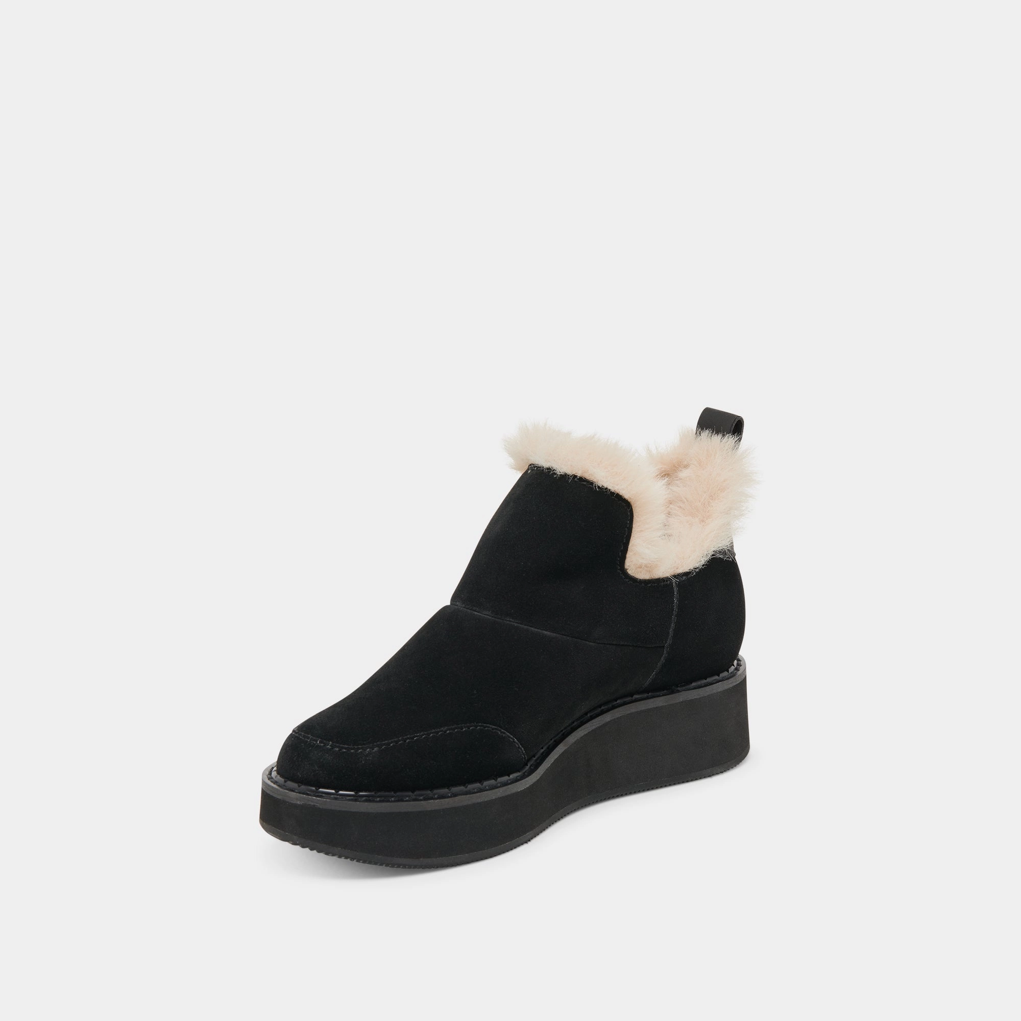 Warm Interior Energy Return Core ARDY PLUSH H2O BOOTIES ONYX SUEDE