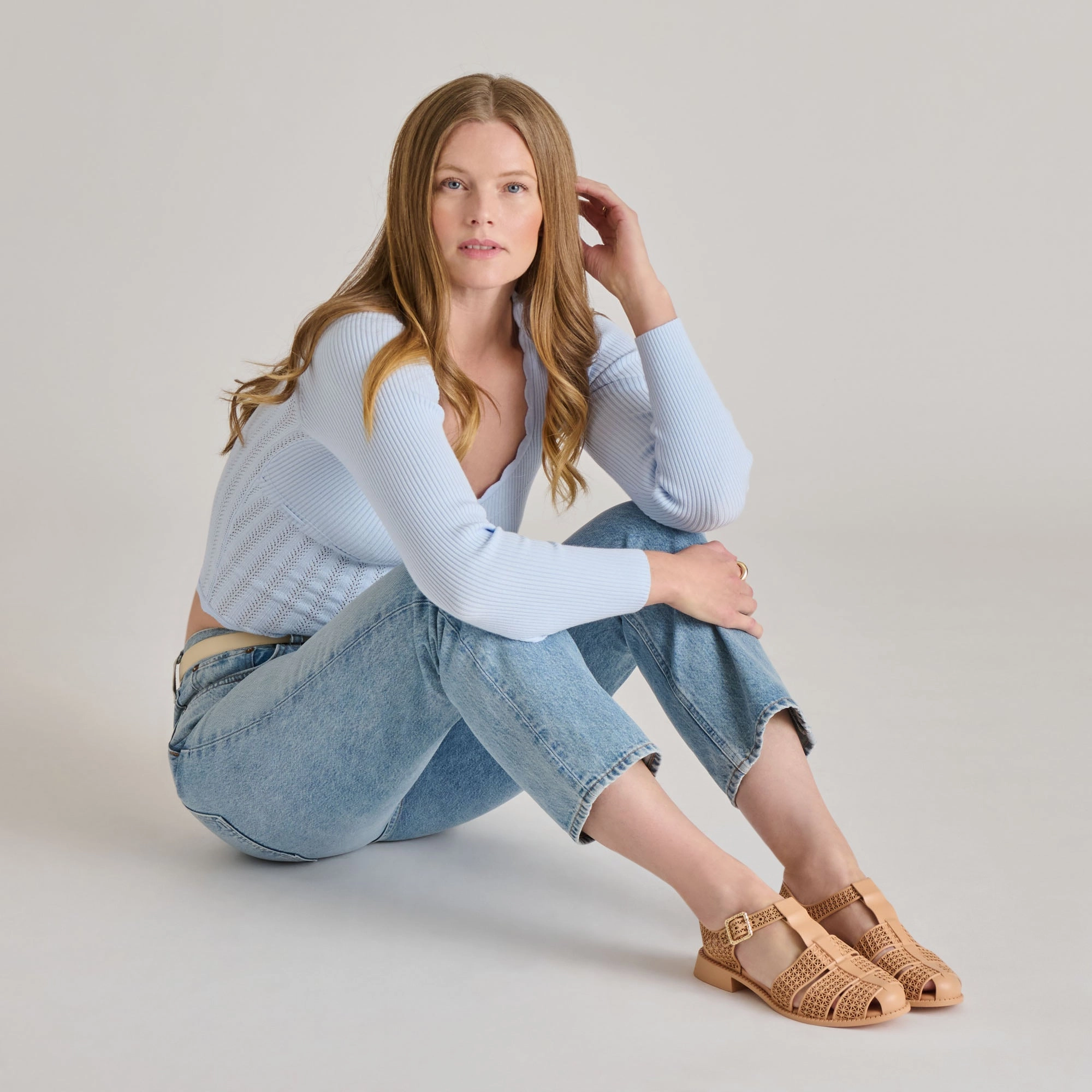 Tailored Fit HOLIS 3D SANDALS CAFE